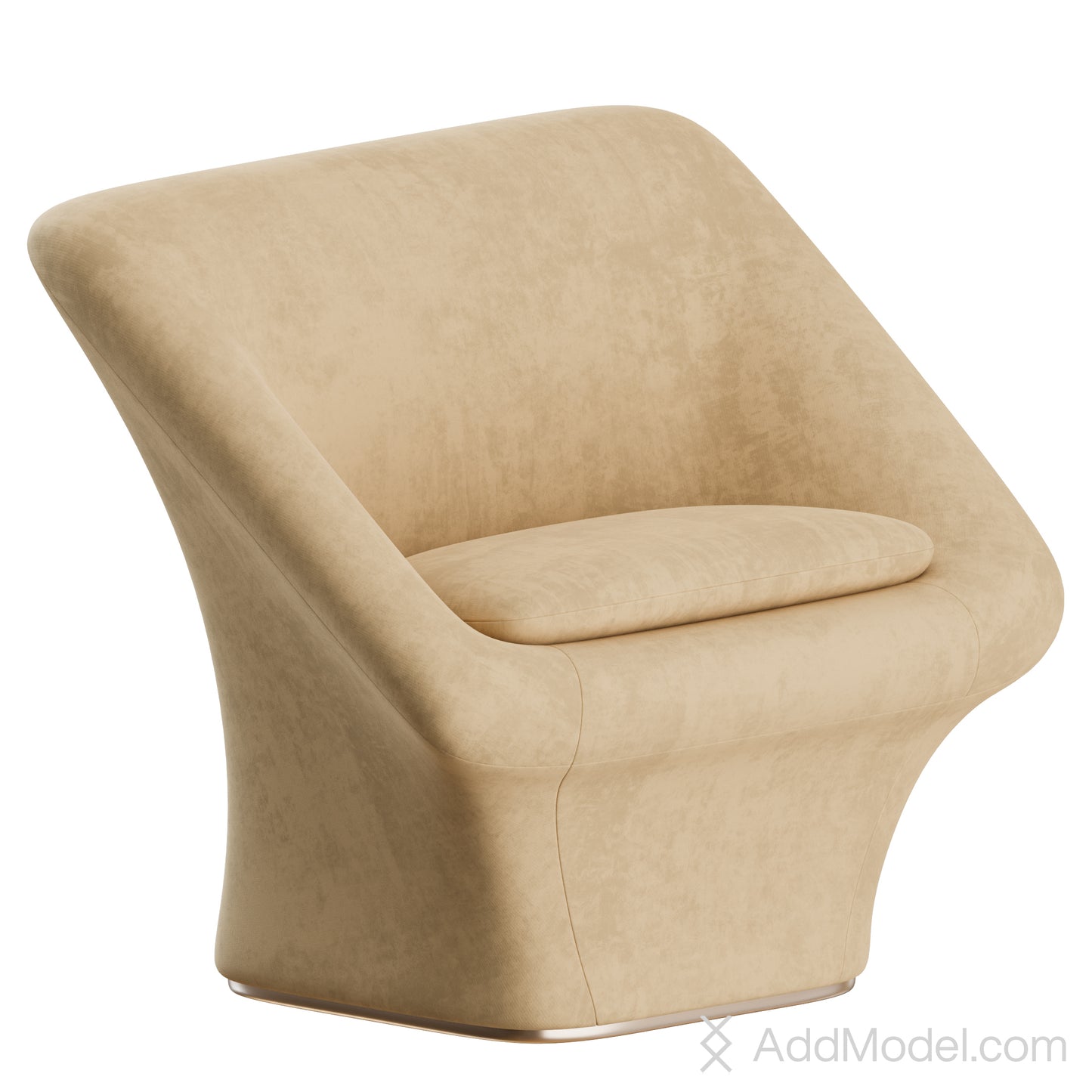 Square Mushroom Armchair By Pierre Paulin Artifort 3D Model