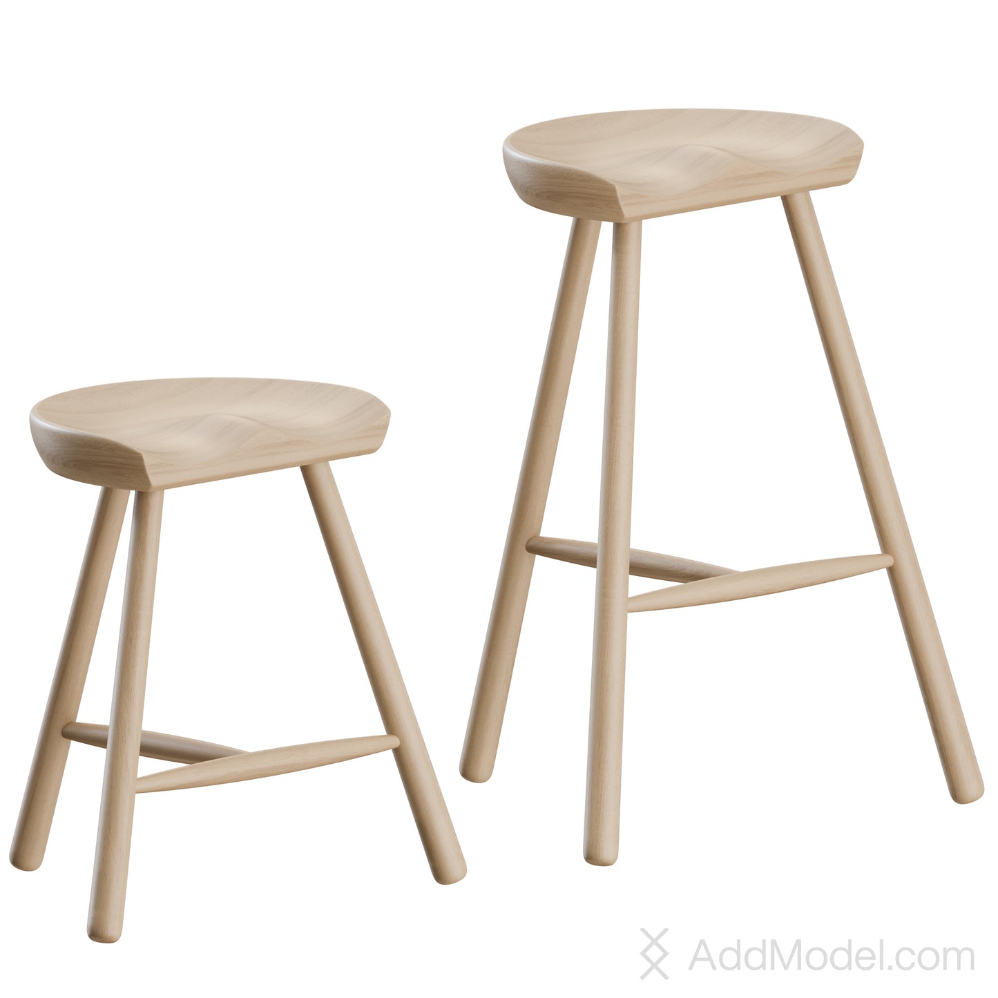 Shoemaker Chair By Form and Refine 3D Model