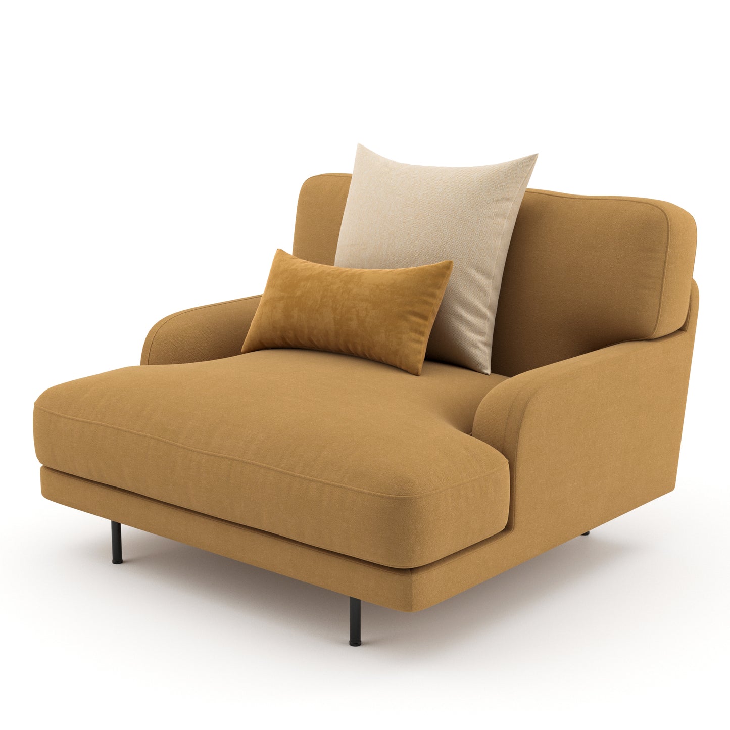 Flaneur Lounge Chair By Gubi 3D Model