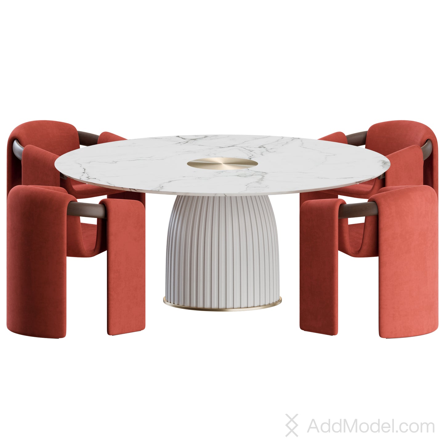 Sari Dione Dining Set By Paolo Castelli 3D Model