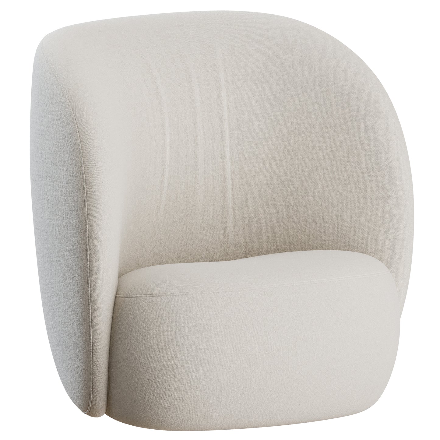 Ovata High Lounge Chair By Wendelbo 3D Model