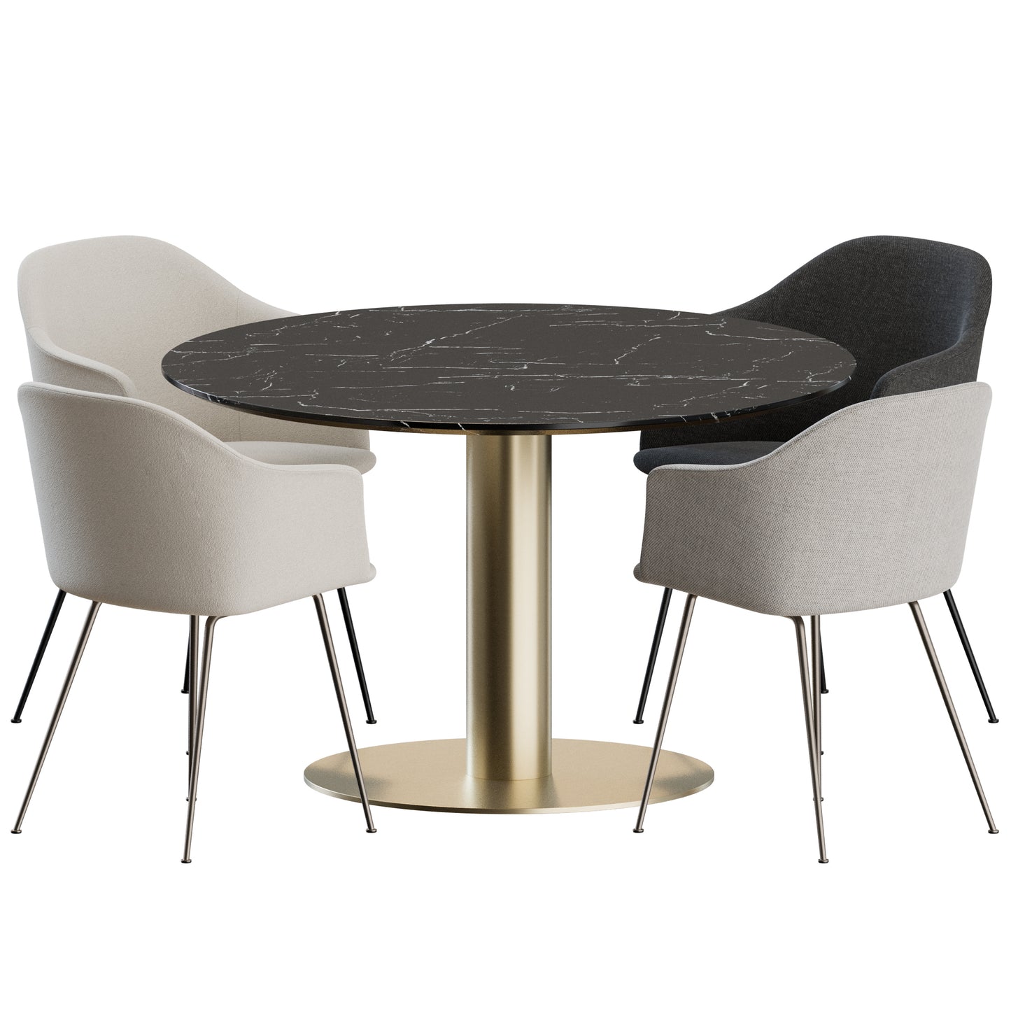 Dining Set 04 By &Tradition 3D Model