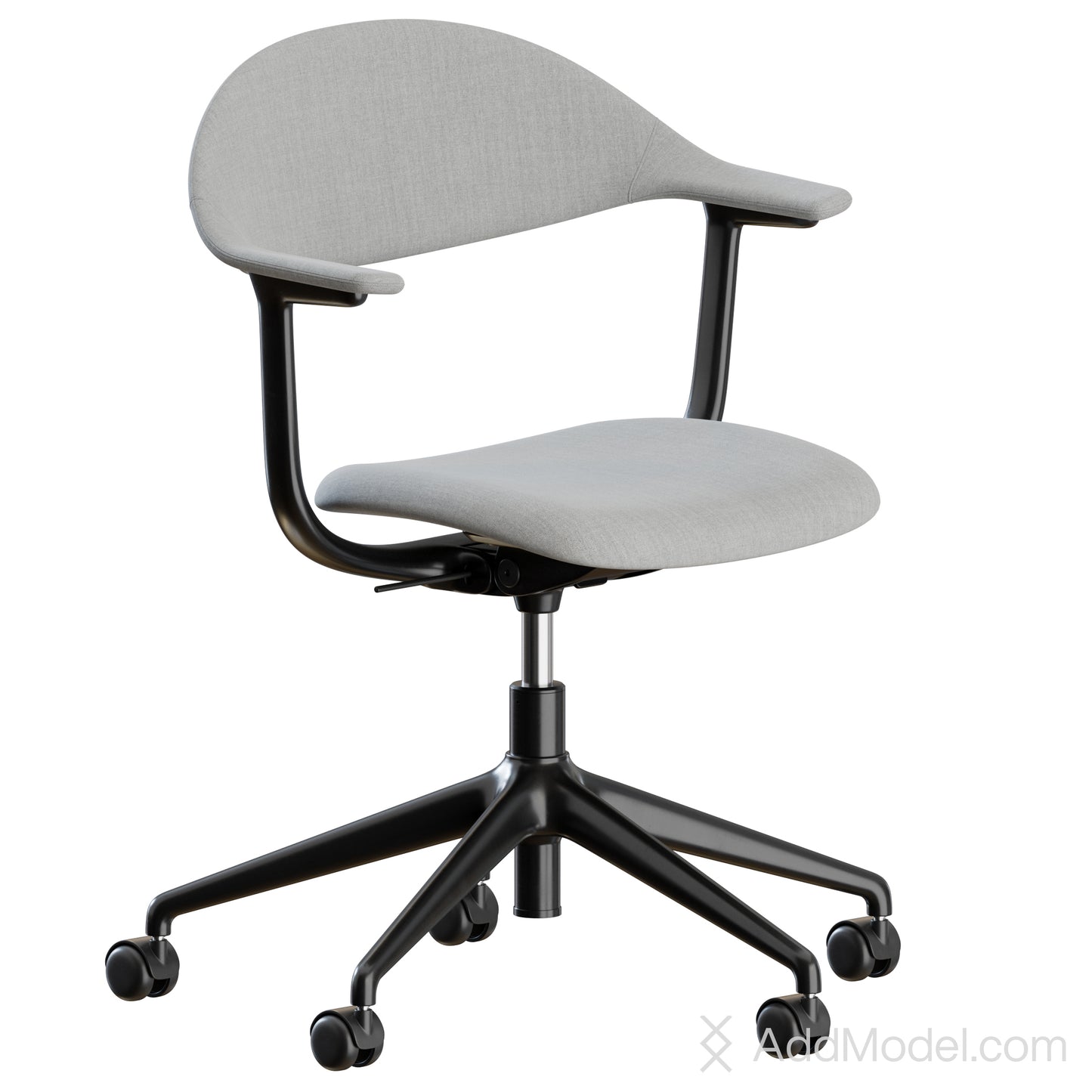 Mynt Office Chair 5 Legs By Vitra 3D Model