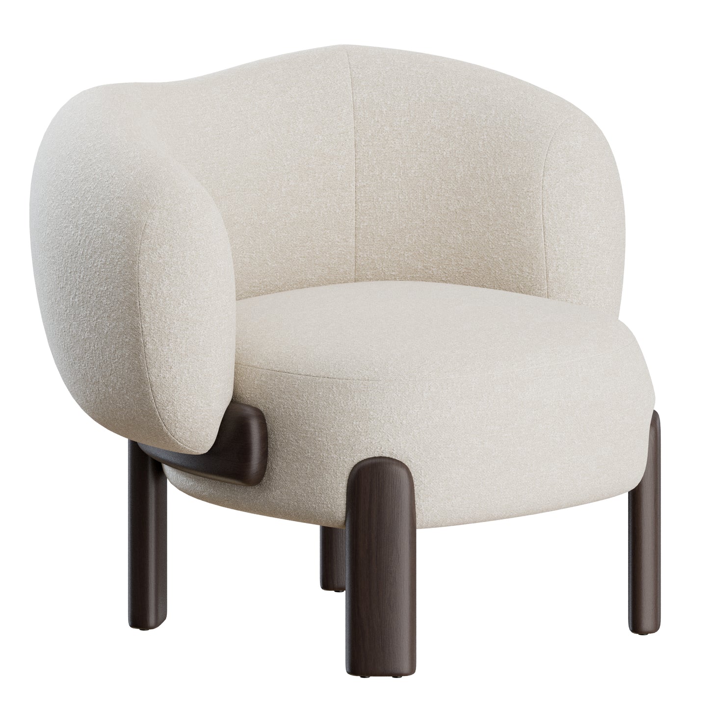 Moon Slipper Chair By Philippe Hurel 3D Model