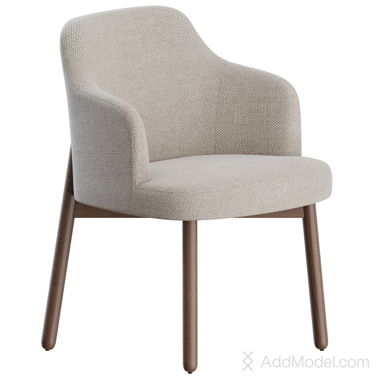 Abby Dining Chair By Porada 3D Model