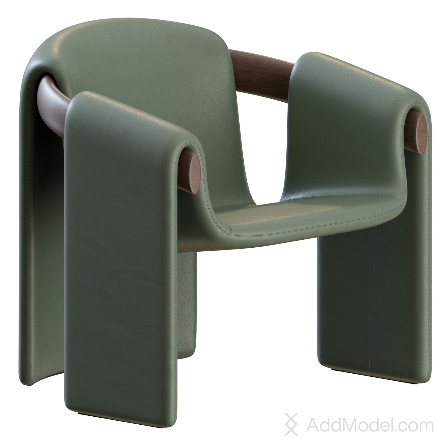 Sari Lounge Armchair By Paolo Castelli 3D Model
