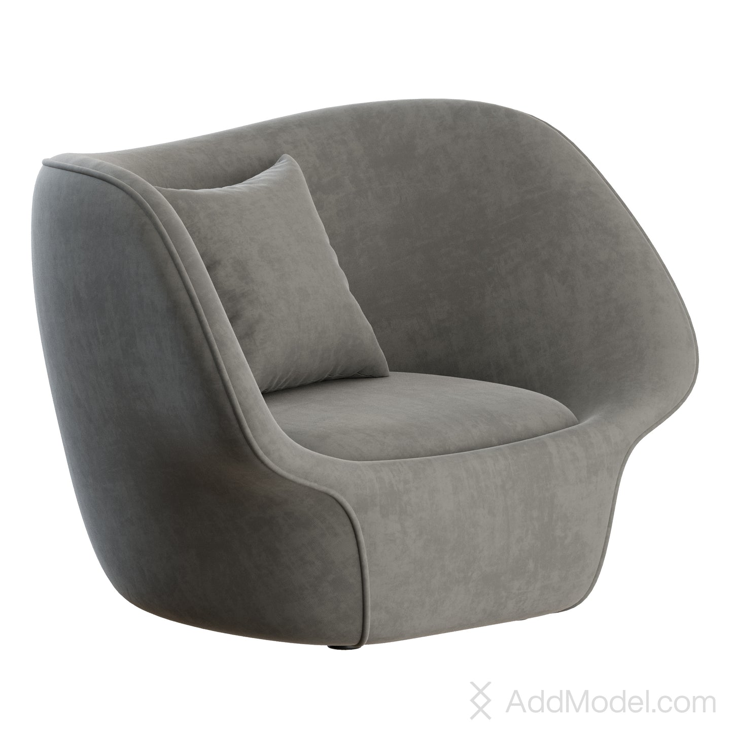 Splash Lounge Armchair By Natuzzi 3D Model