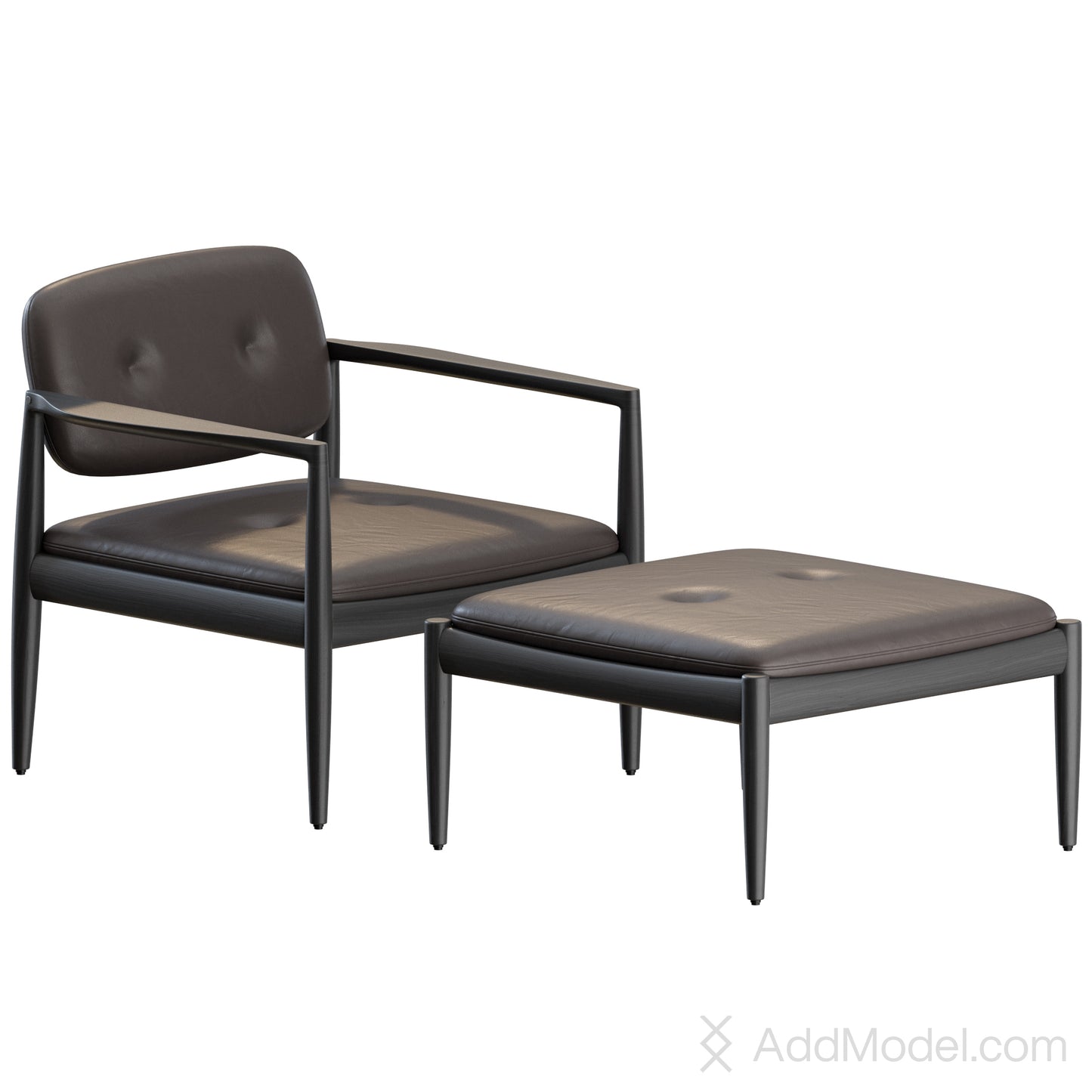 Yoko Armchair By Minotti 3D Model