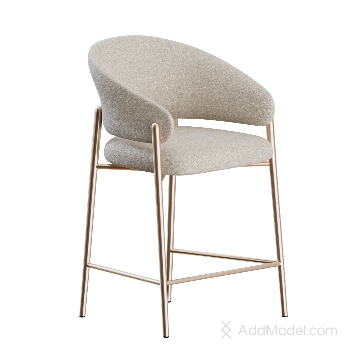 Linda Stool By Marelli 3D Model