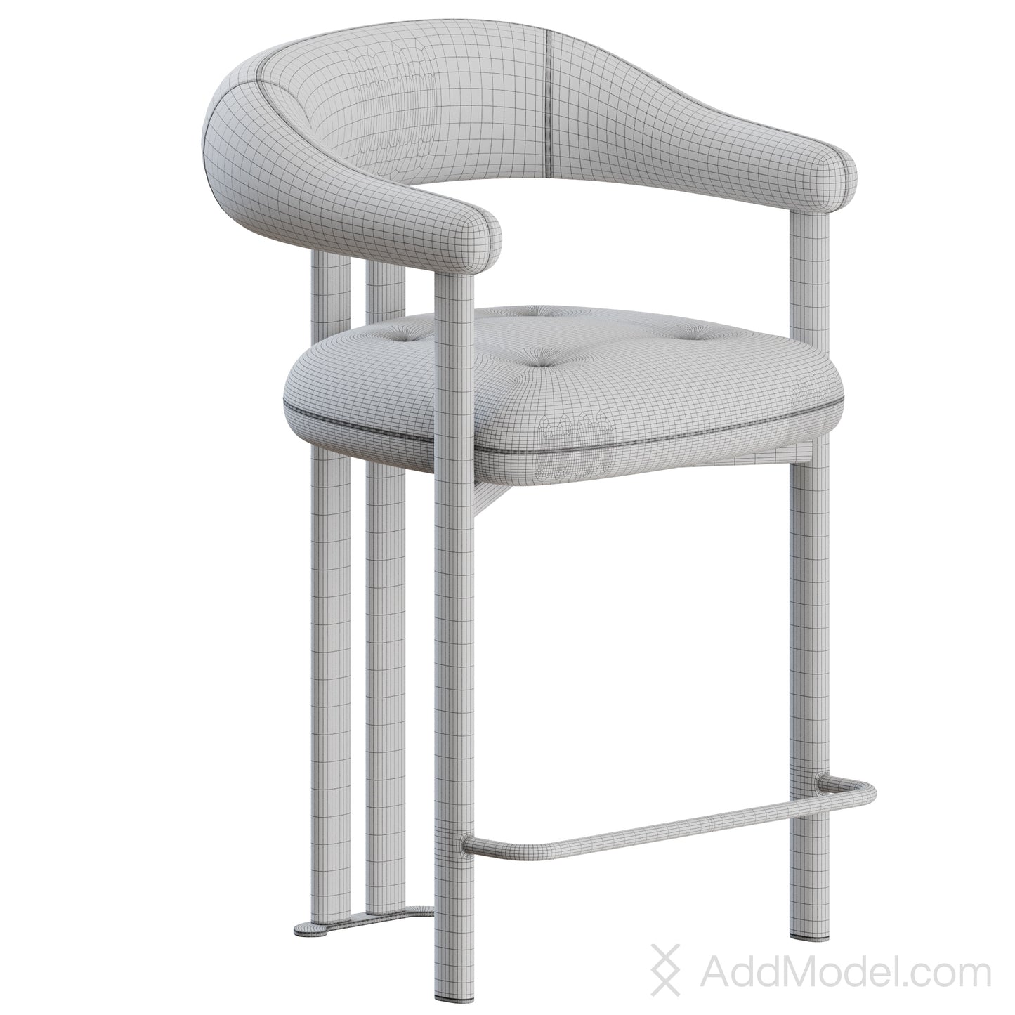 Greta Stool By Cattelan Italia 3D Model