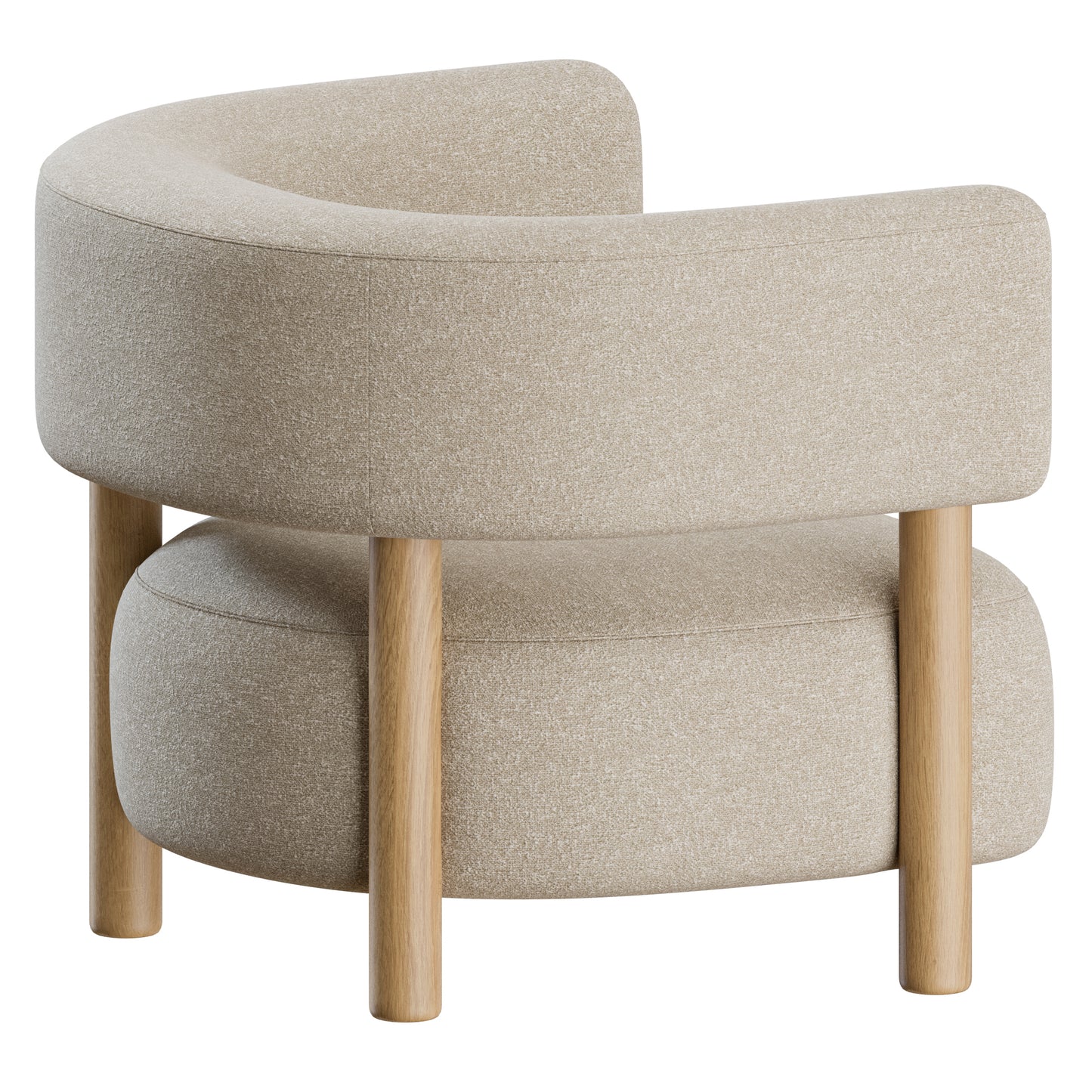 N-S03 Armchair Karimoku Case Study 3D Model