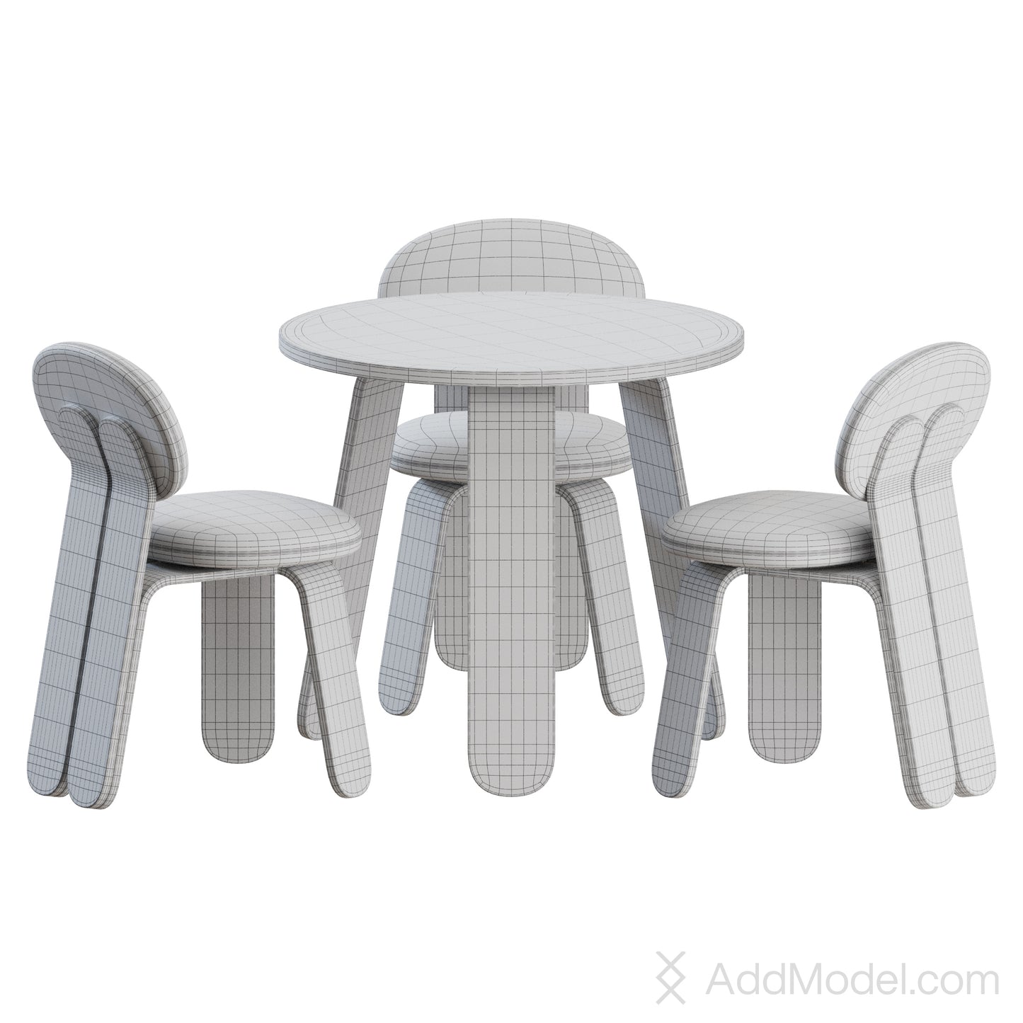 Heilan Silla Dining Set By Casual Solutions 3D Model