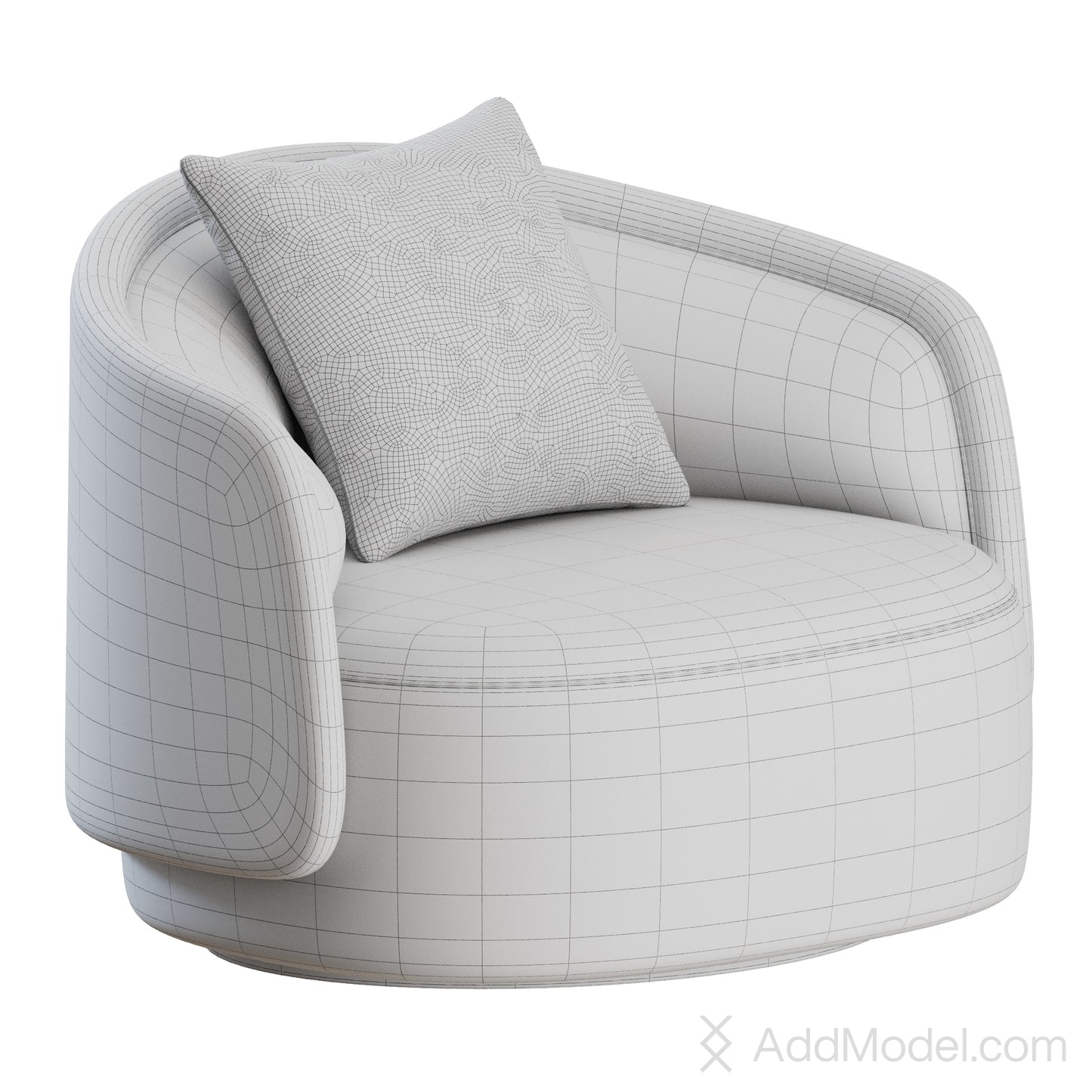 PIA Armchair By Collection Particuliere 3D Model