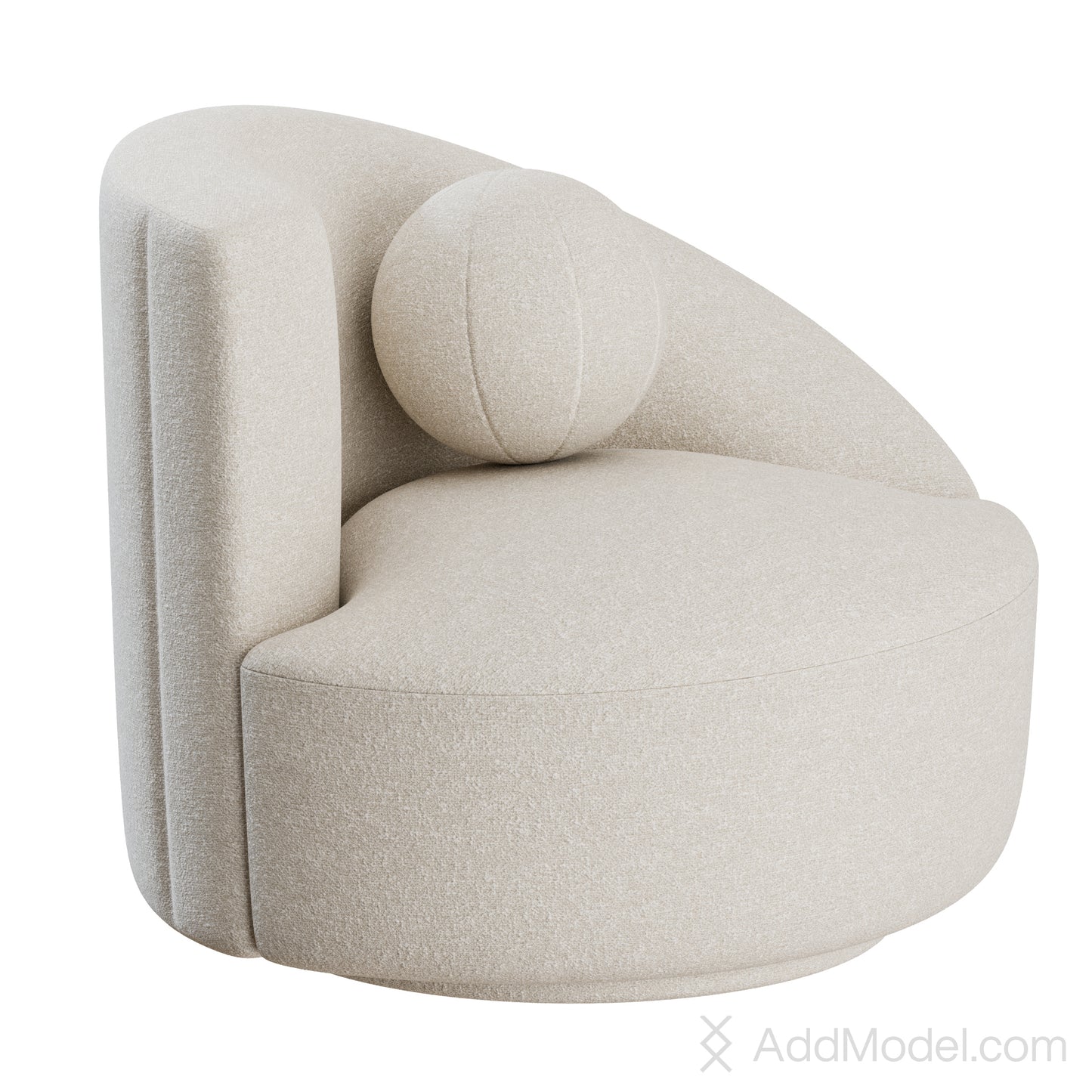 Nautilus Armchair By Vladimir Kagan 3D Model