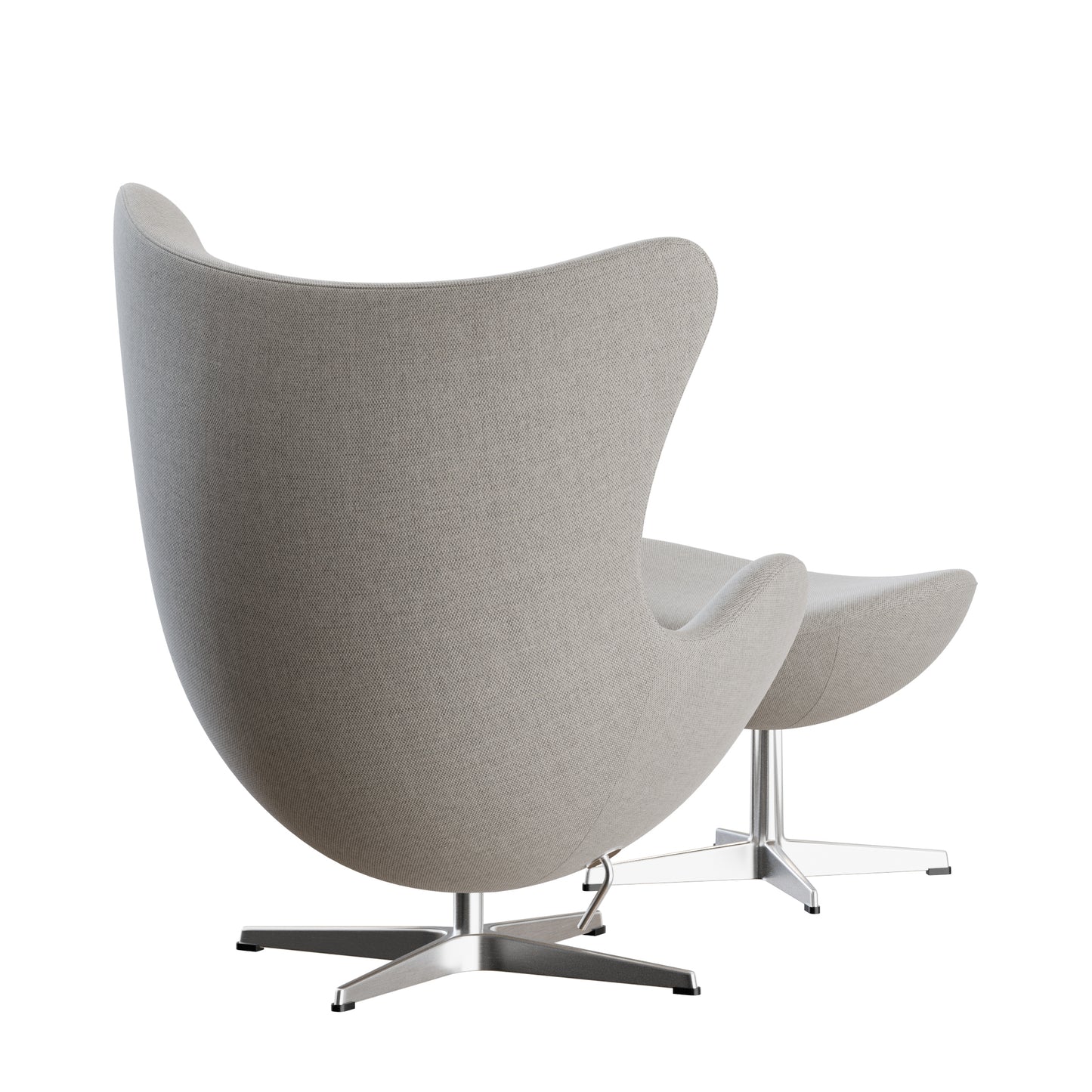 Egg Lounge Chair + Foot Stool Fritz Hansen 3D Model