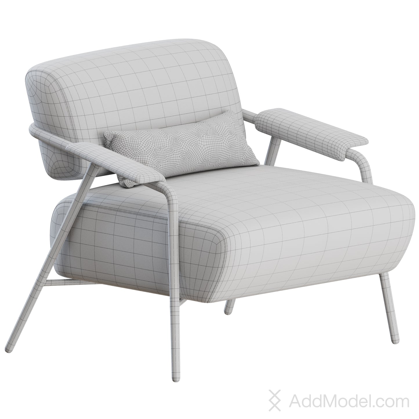 Stay Lounge Armchair By Potocco 3D Model