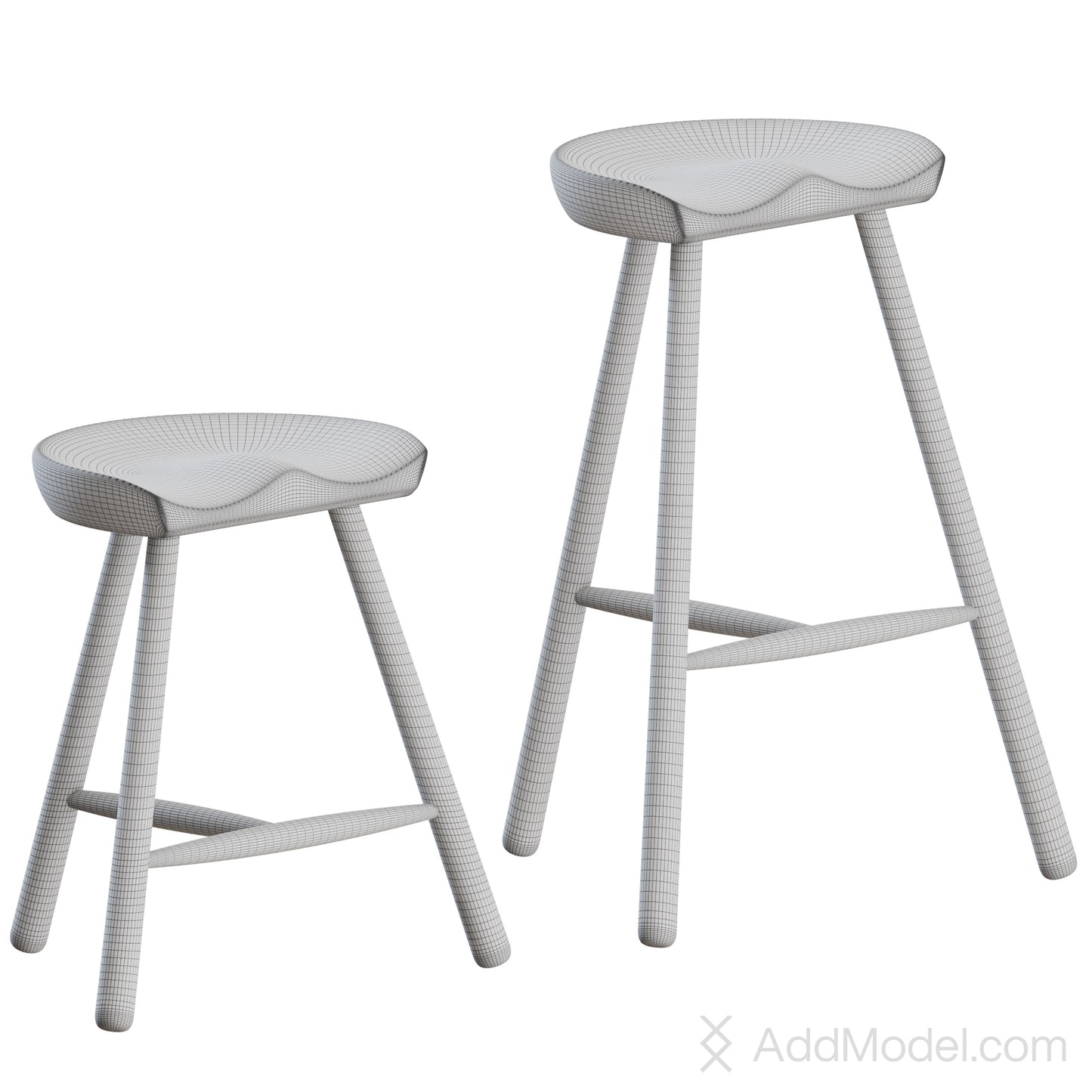 Shoemaker Chair By Form and Refine 3D Model
