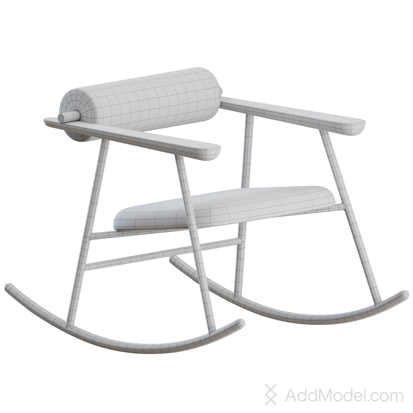 Loulou Rock Chair By Gallotti&Radice 3D Model