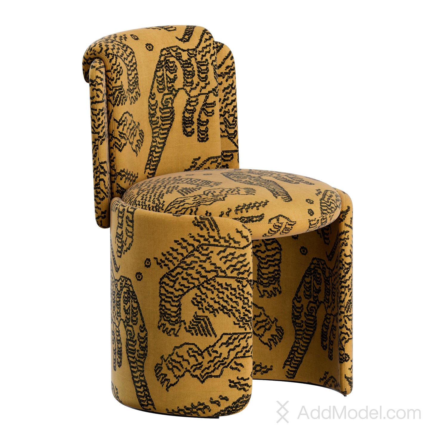 Hug Dining Chair By HC28 3D Model