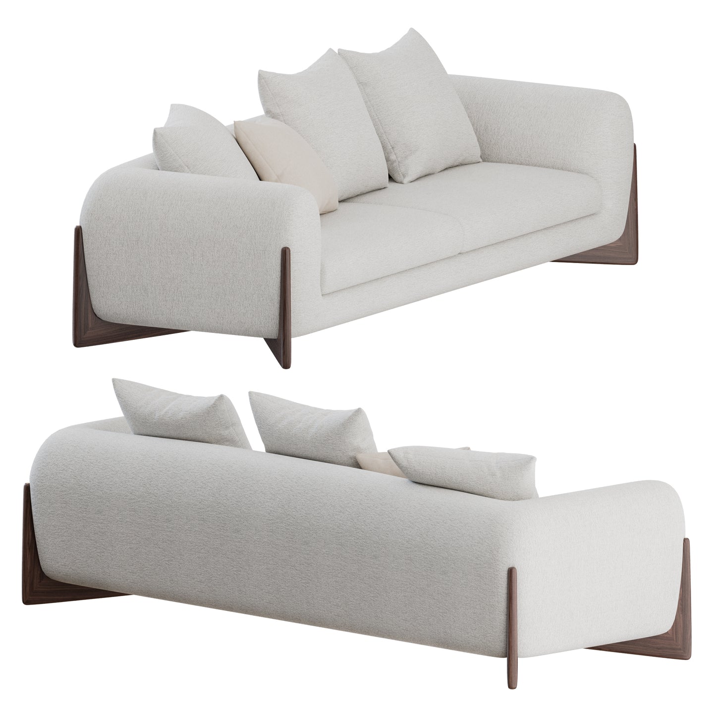 Softbay Sofa By Porada 3D Model