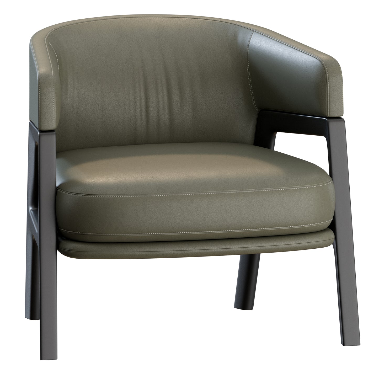 Duo Lounge Armchair Poltrona Frau 3D Model