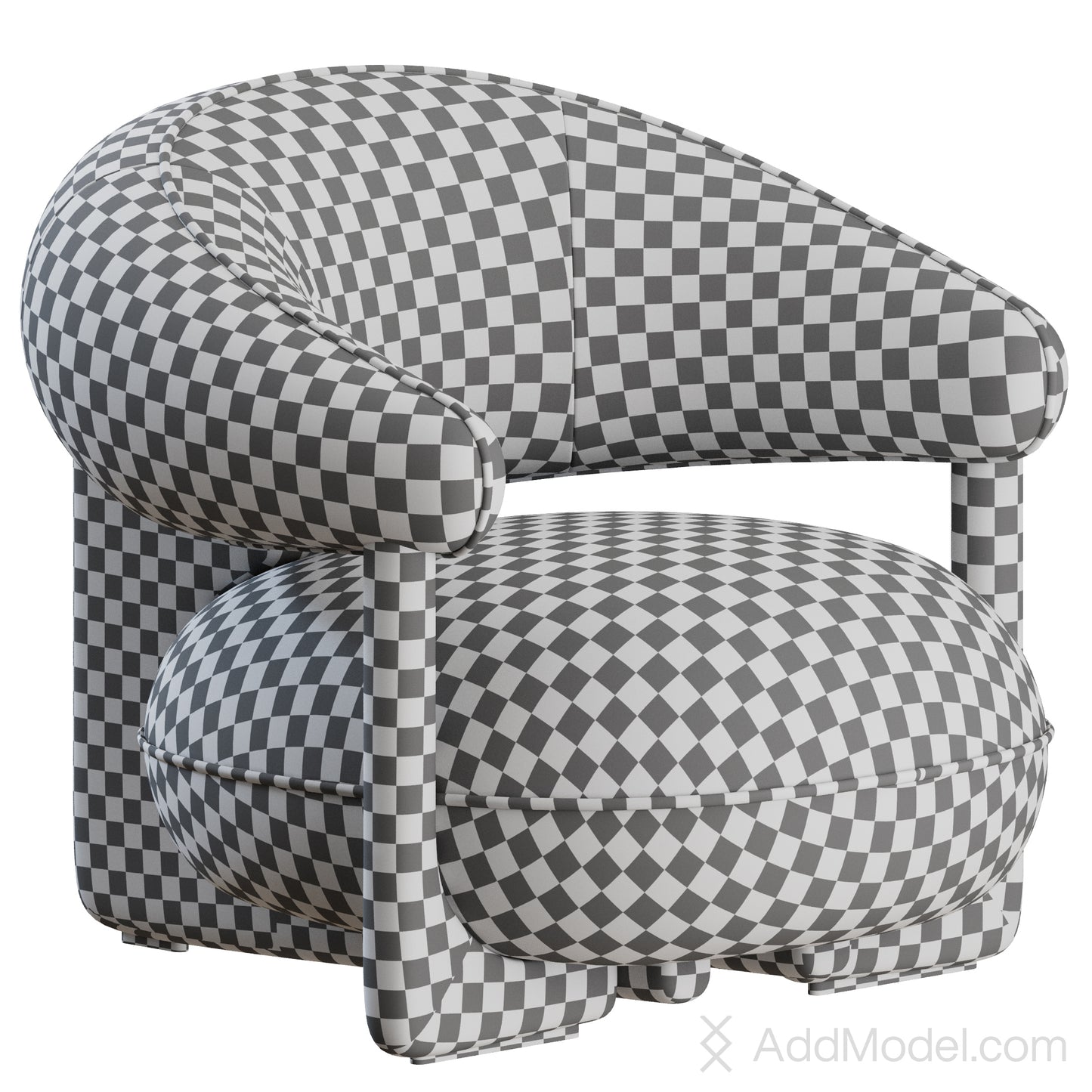 Ruby Lounge Armchair By Cattelan Italia 3D Model