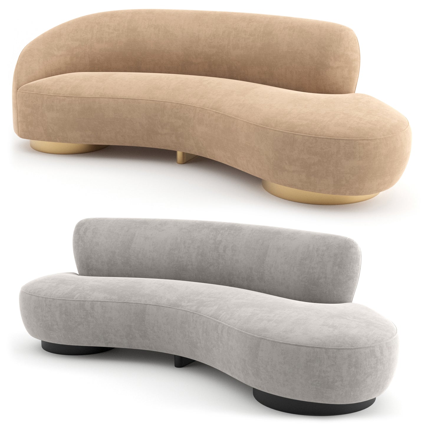 Mini Sofa By Vladimir Kagan 3D Model