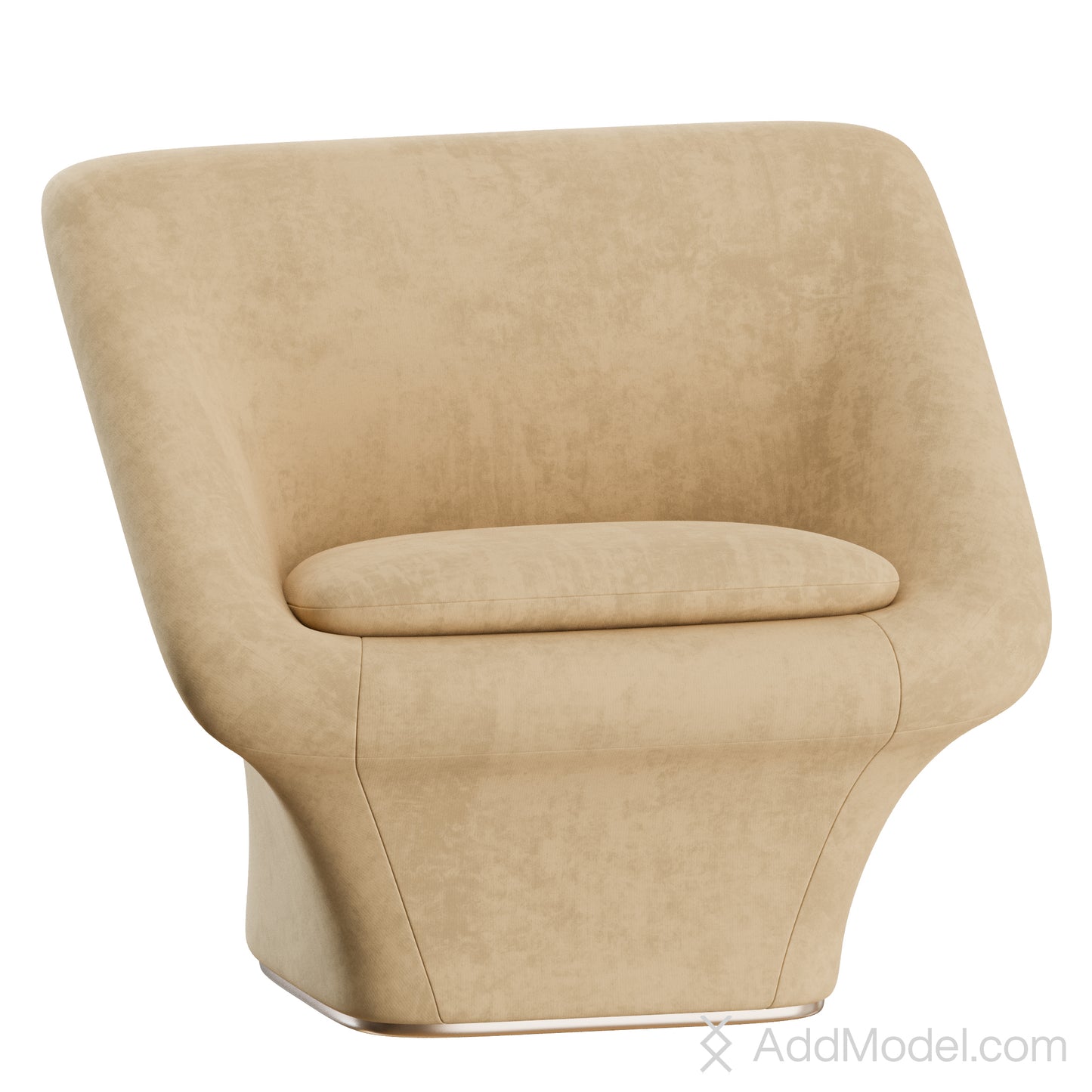 Square Mushroom Armchair By Pierre Paulin Artifort 3D Model