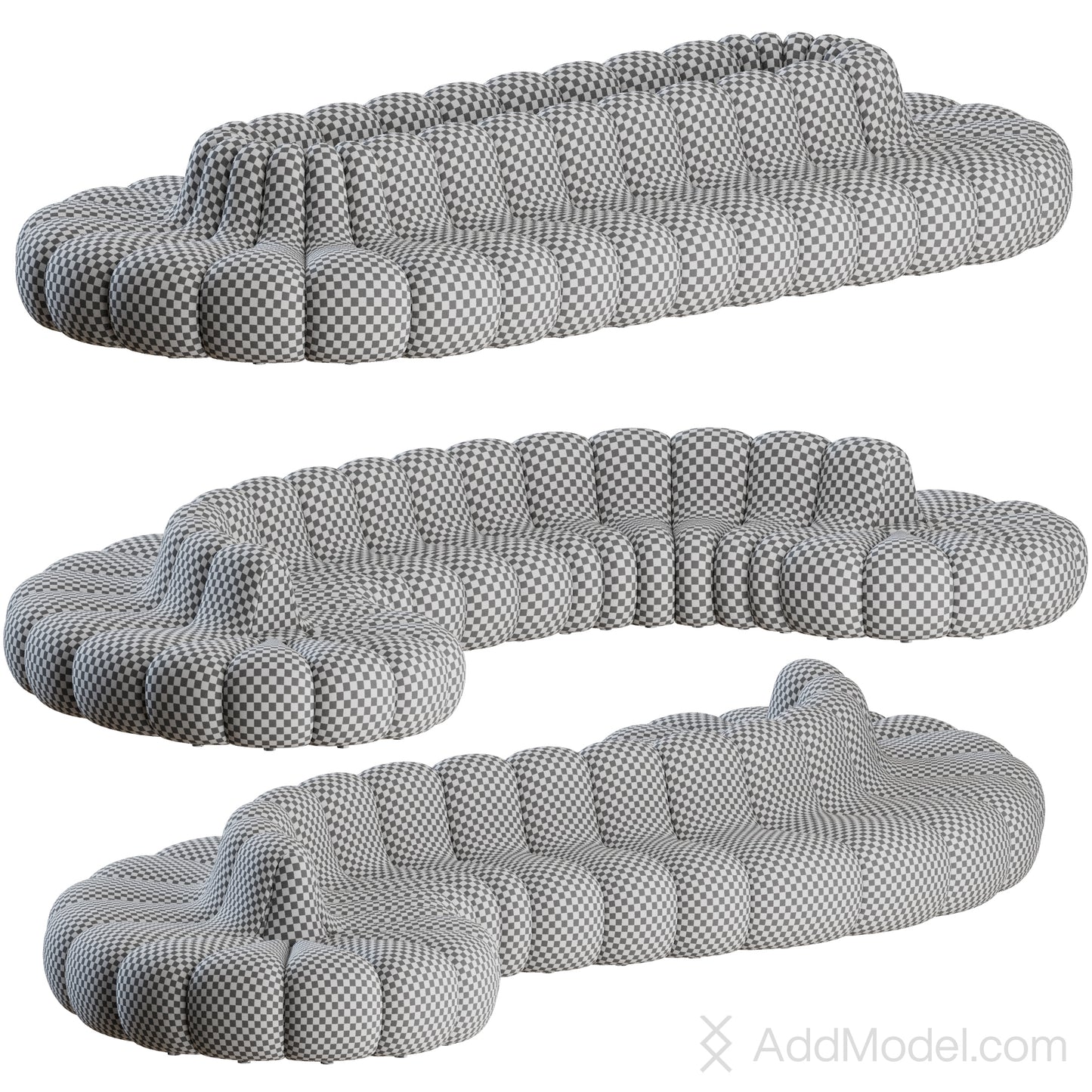 Jagger Modular Sofa Set 02 By Norr11 3D Model