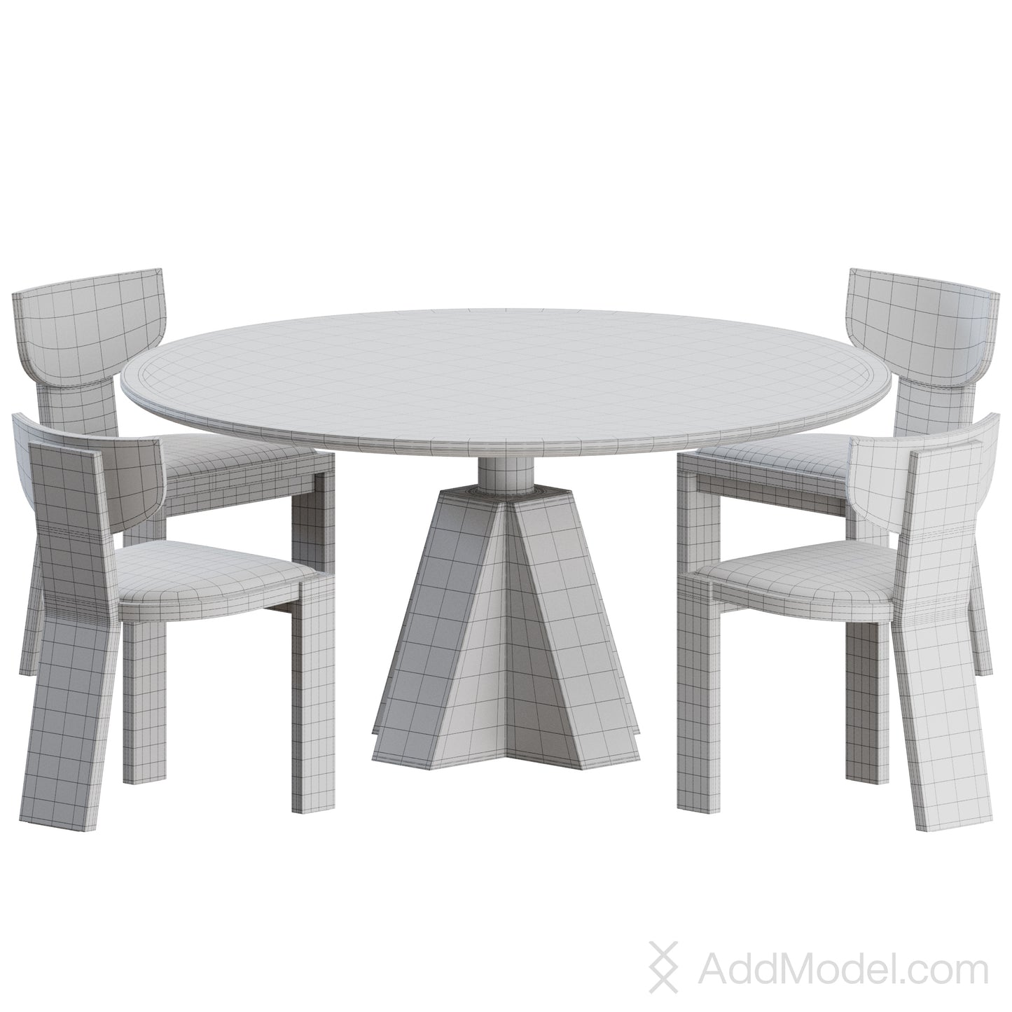 Vega B Dining Set By De La Espada 3D Model