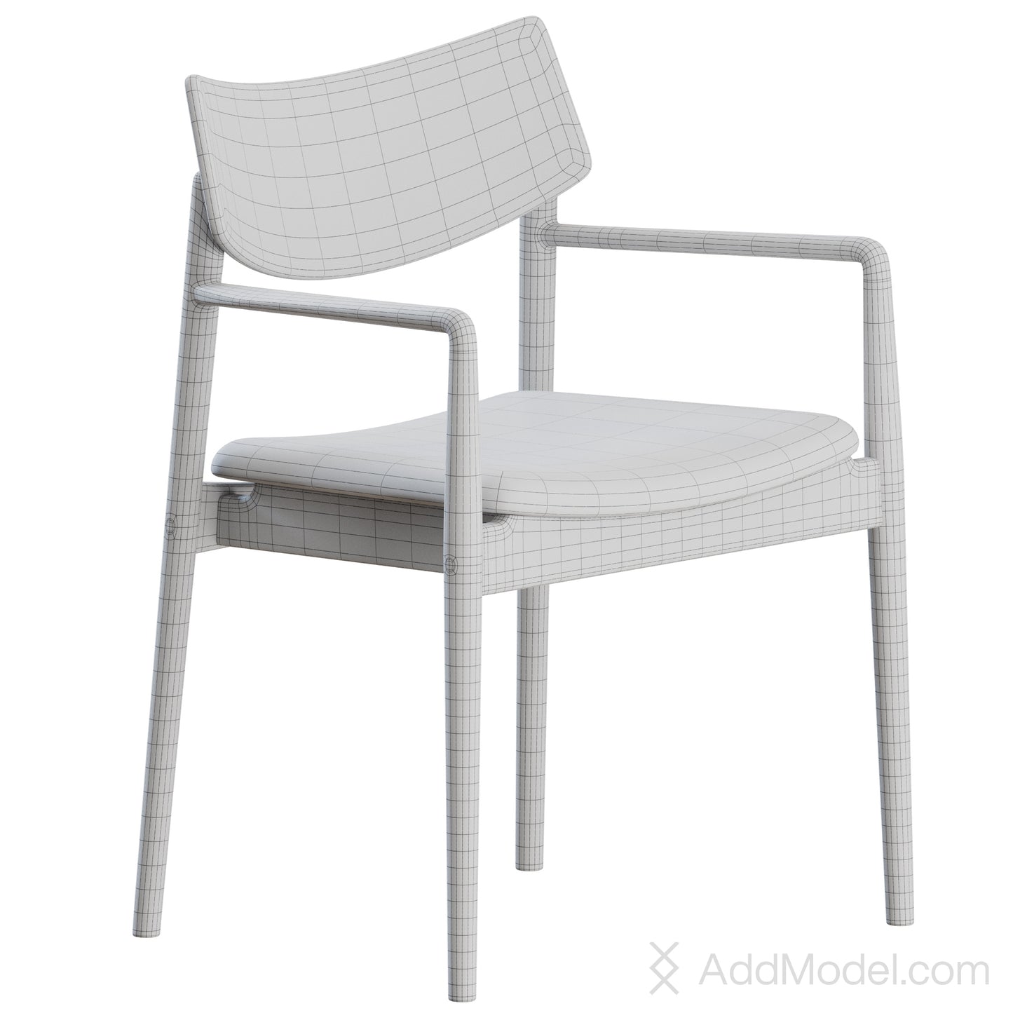A-DC02 Chair By Karimoku Case Study 3D Model