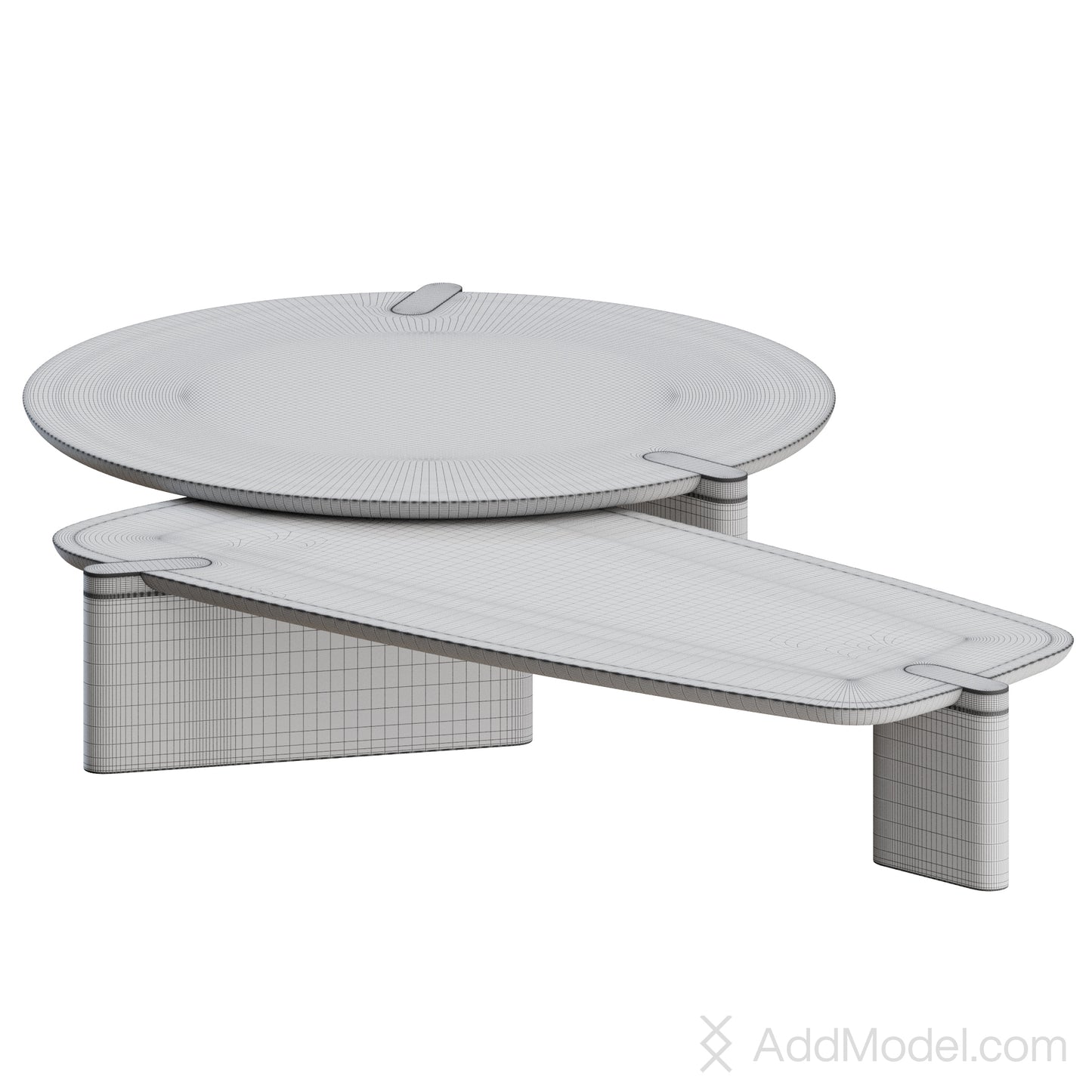 Flatiron Coffee Table By Bonaldo 3D Model