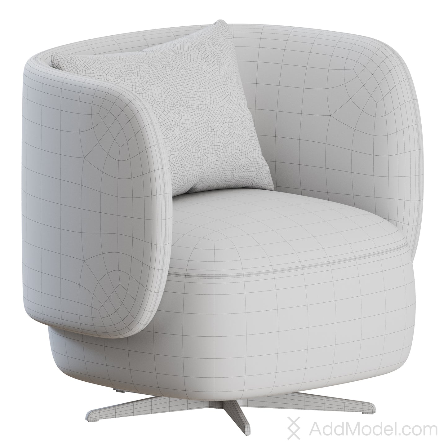Miki Armchair By Lema 3D Model