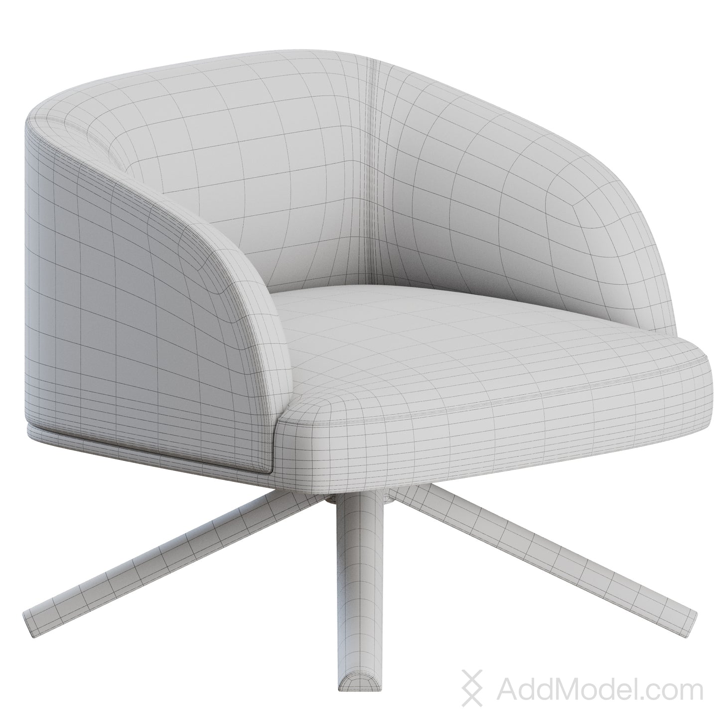 Timo Trestle Easy Chair La Cividina 3D Model