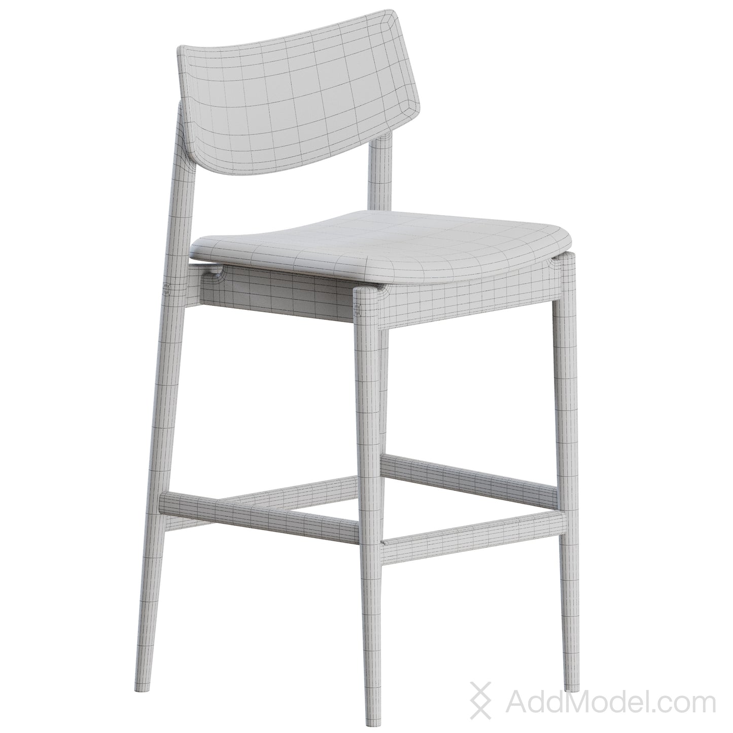 A-BS03 Stool By Karimoku Case Study 3D Model