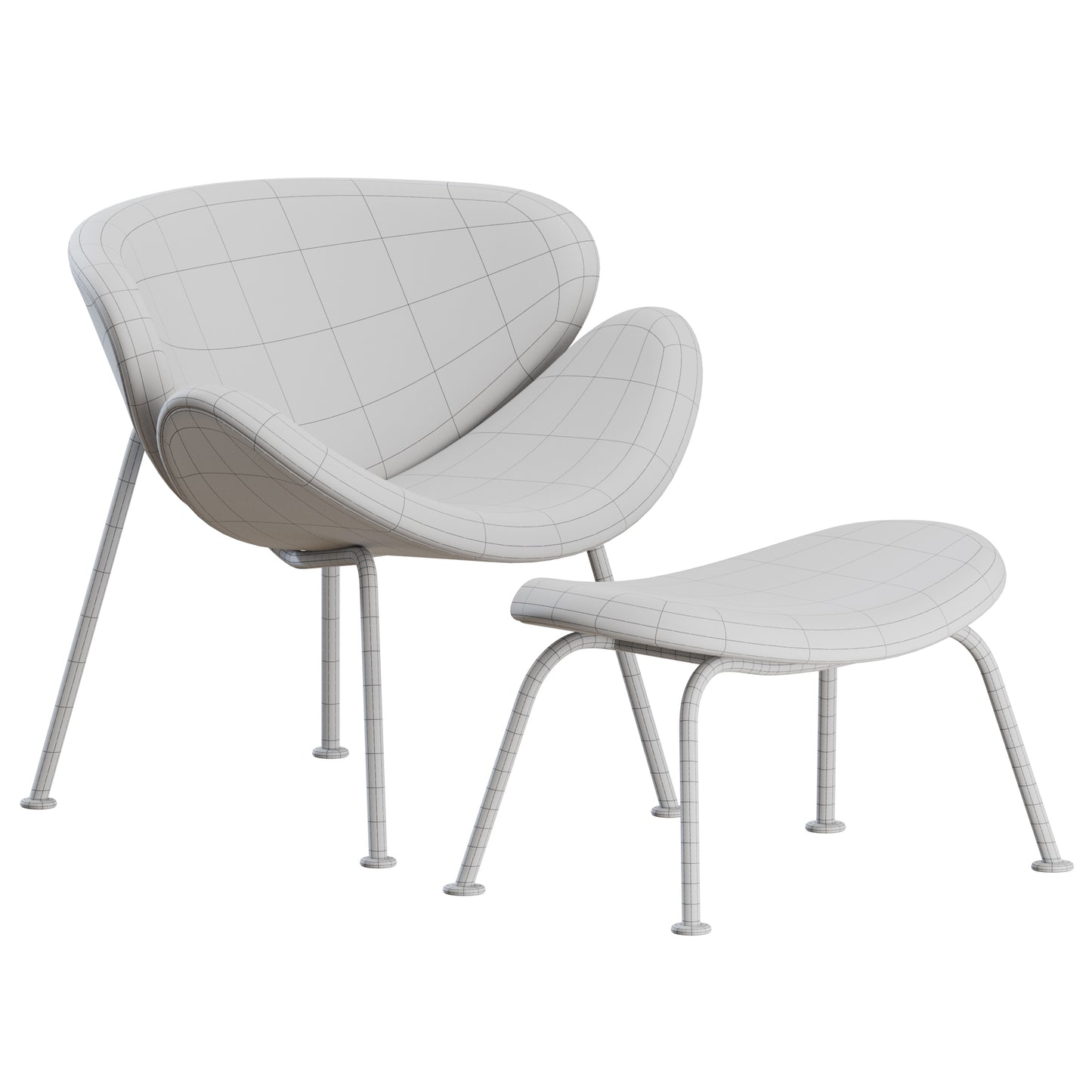 Orange Slice Armchair Artifort 3D Model