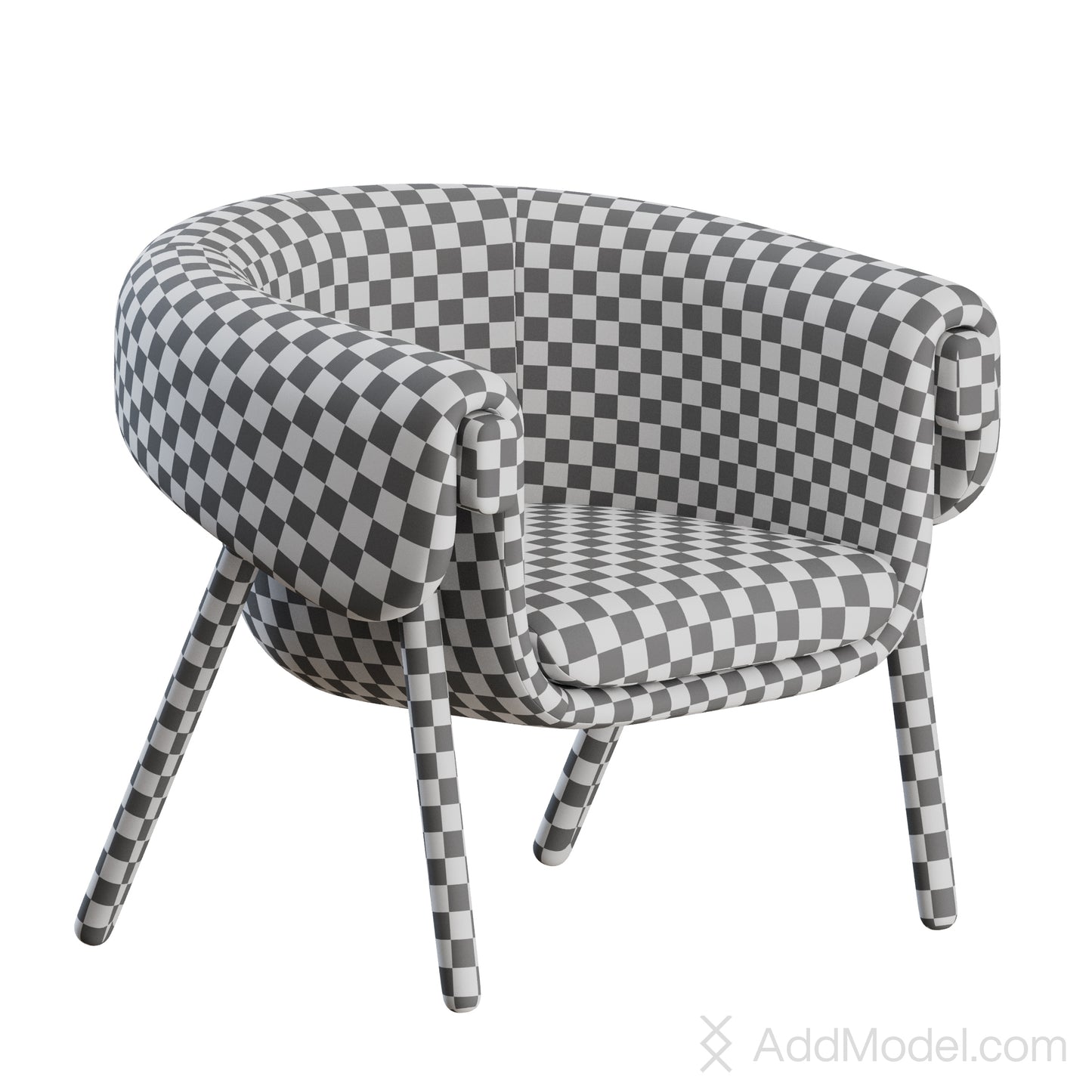 Monica Armchair By Bulo 3D Model