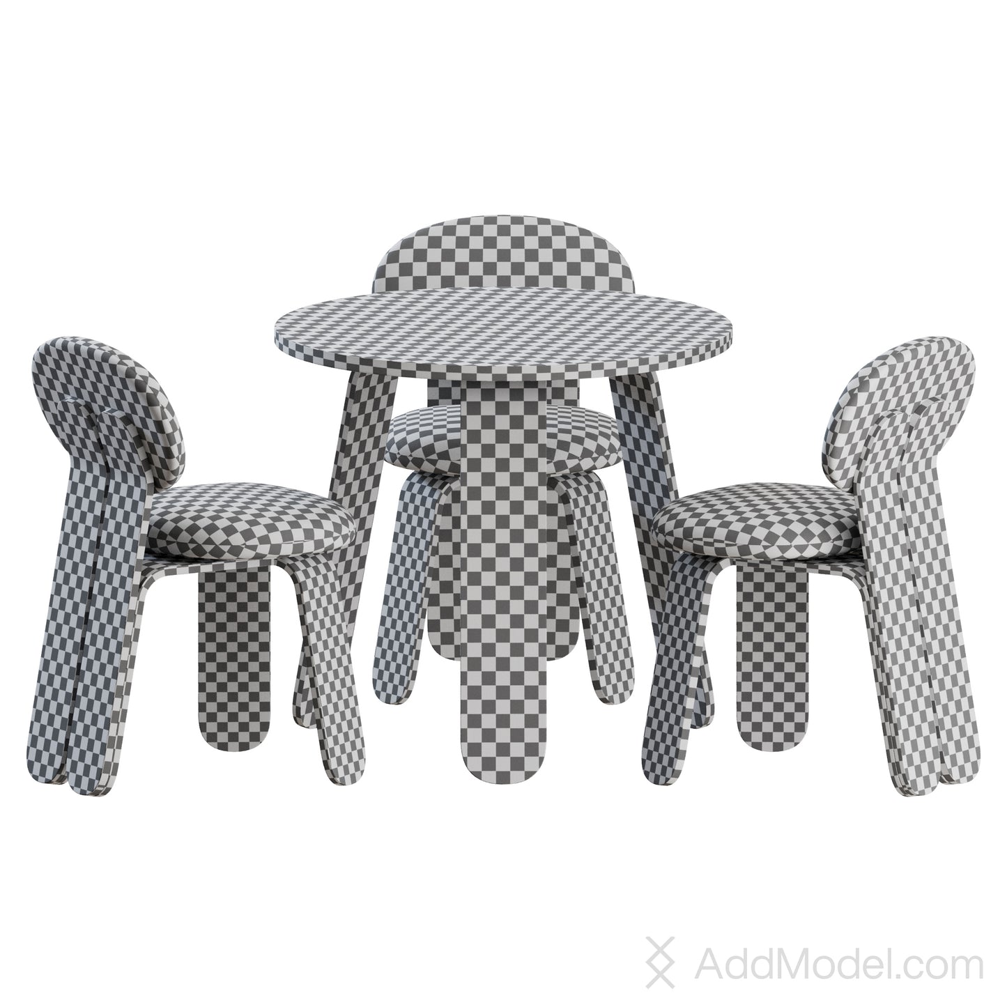 Heilan Silla Dining Set By Casual Solutions 3D Model