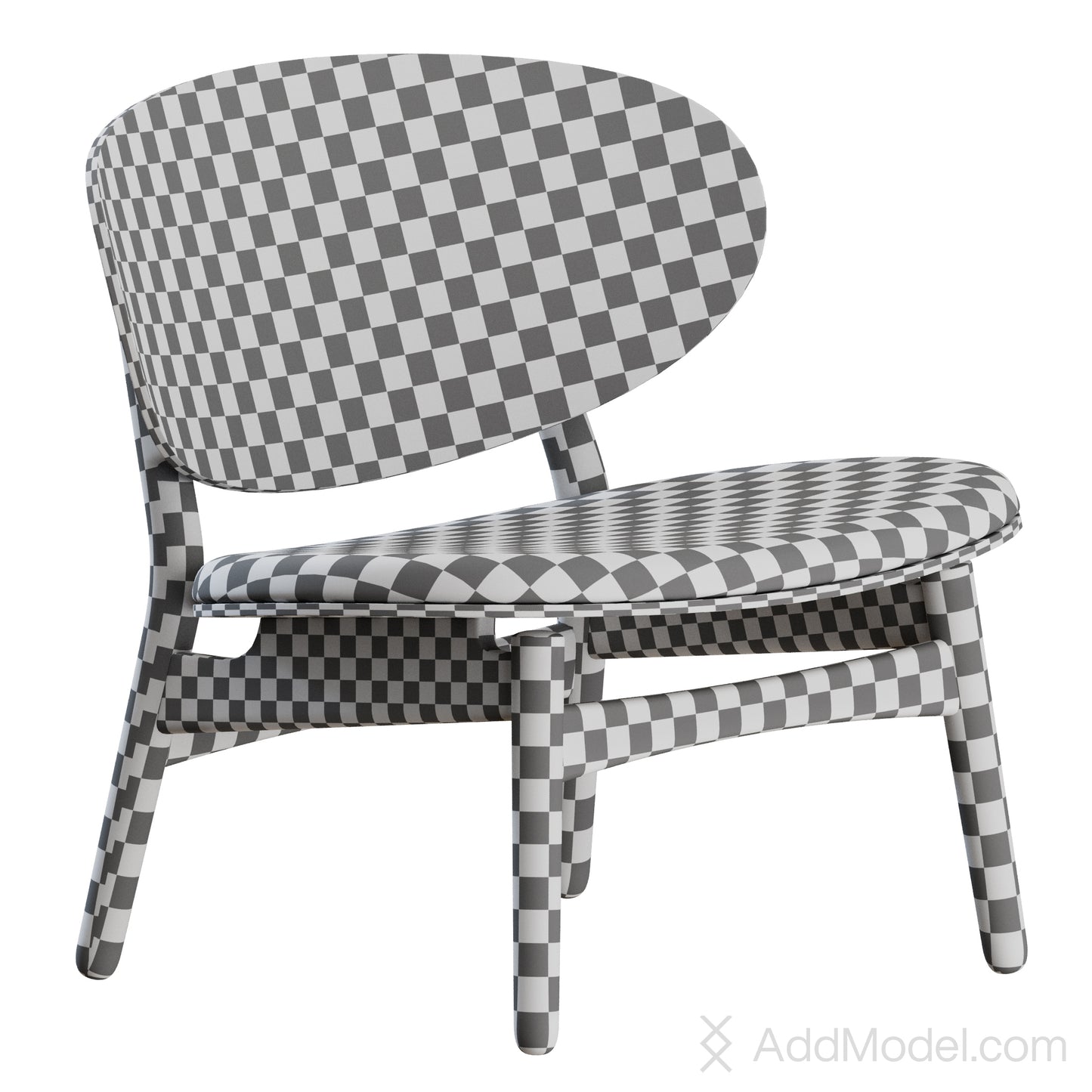 Shell lounge chair FH 1936 By Hans J. Wegner 3D Model