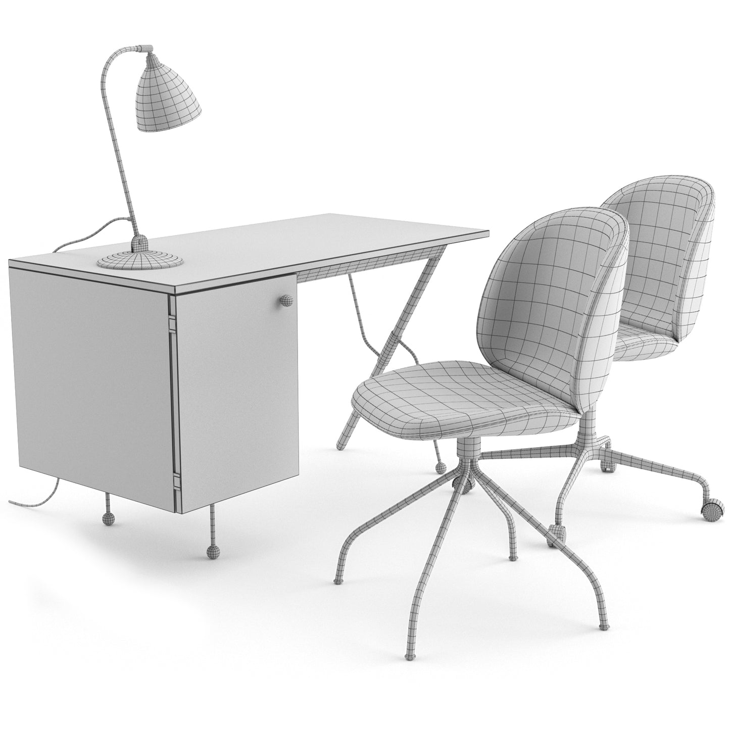 Office Set By Gubi 3D Model