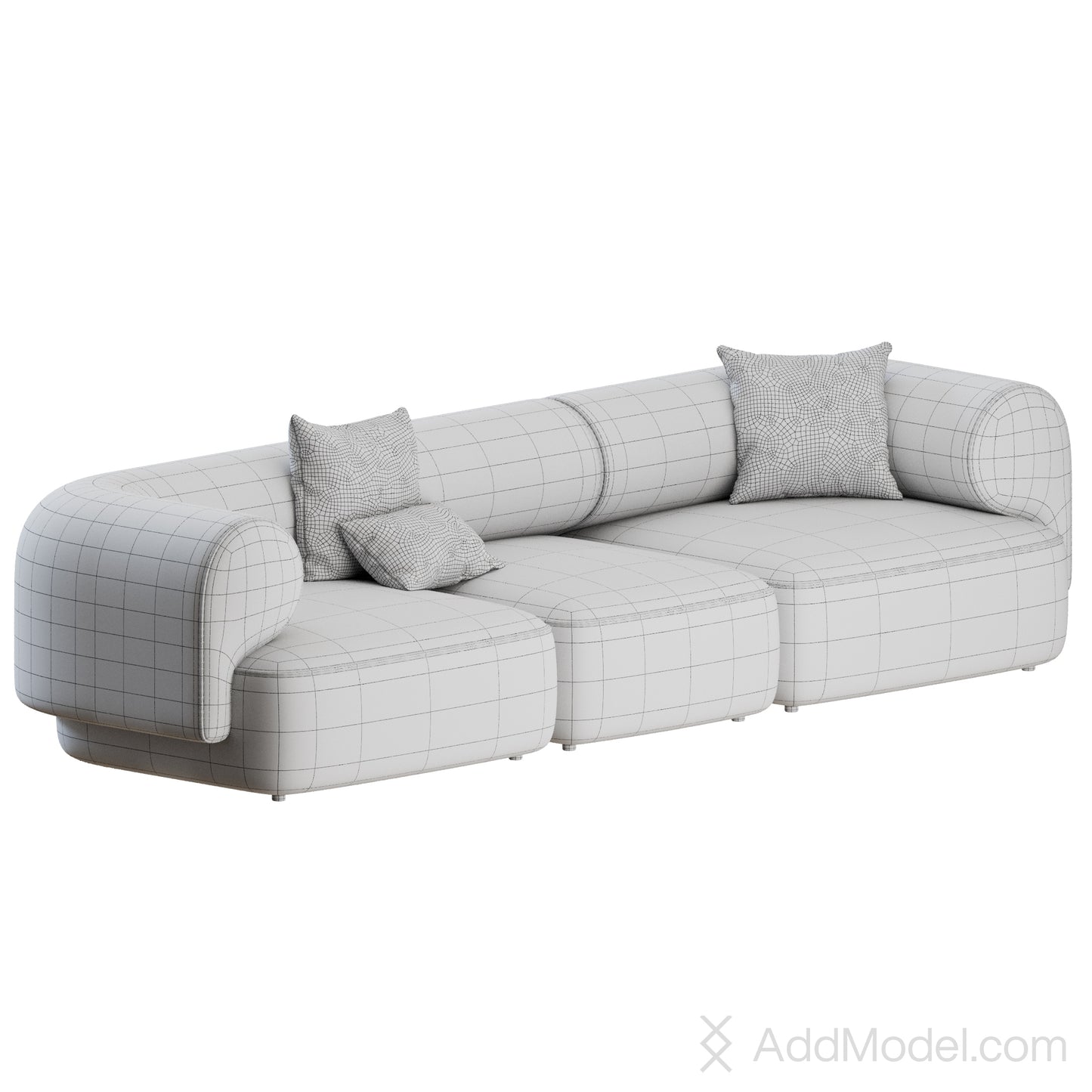 Melody Sofa Straight By Natuzzi 3D Model