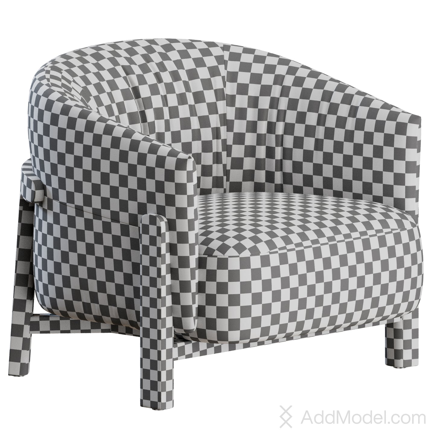 Leopold Lounge Armchair By Poliform 3D Model