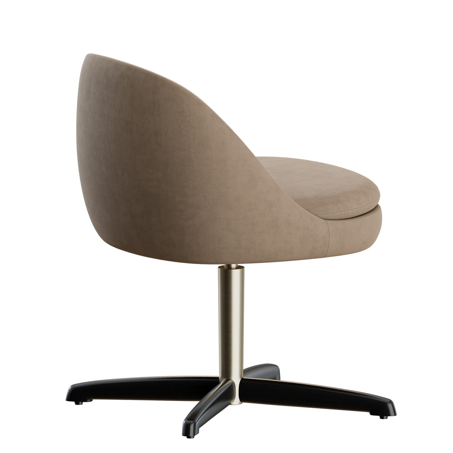 Sendai Chair Metal Legs Minotti 3D Model