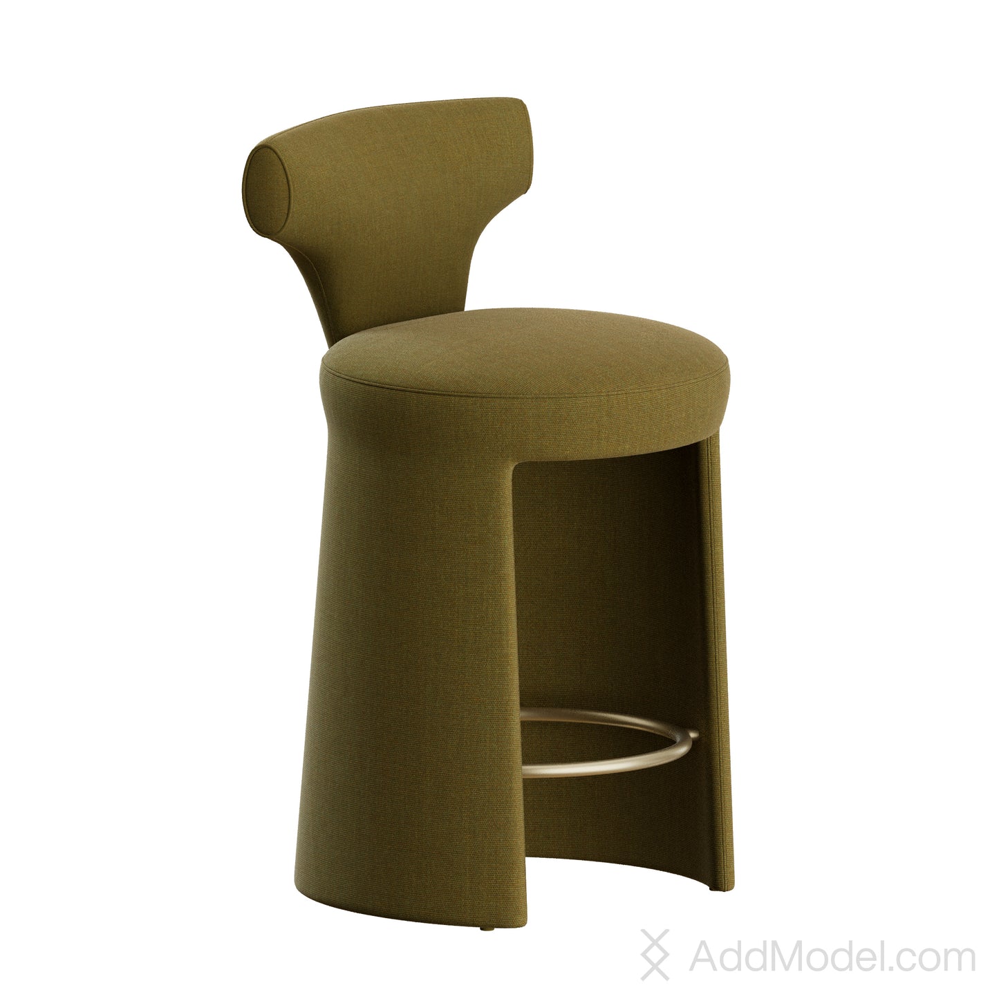 Inga Stool By Baxter 3D Model