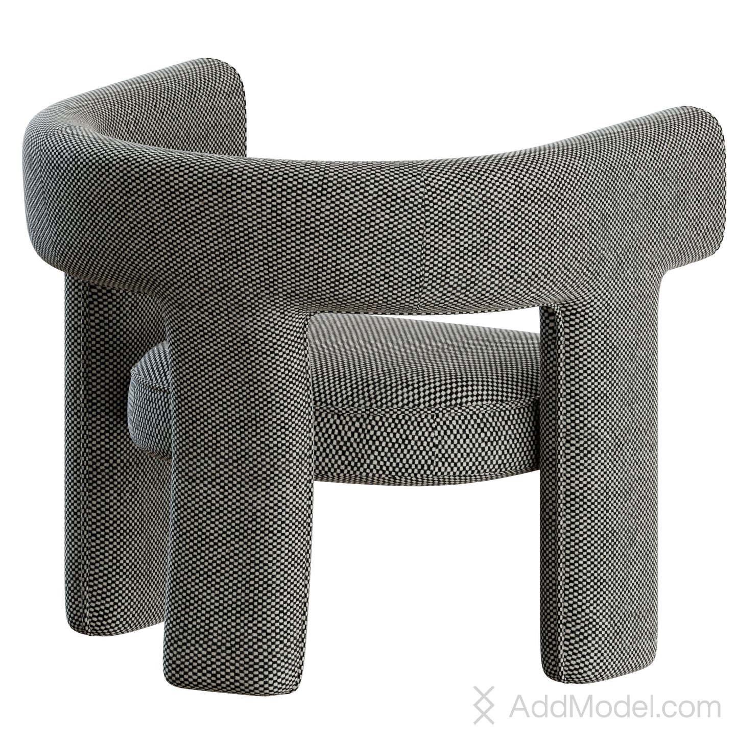Litho Dining Armchair By Pierre Frey 3D Model