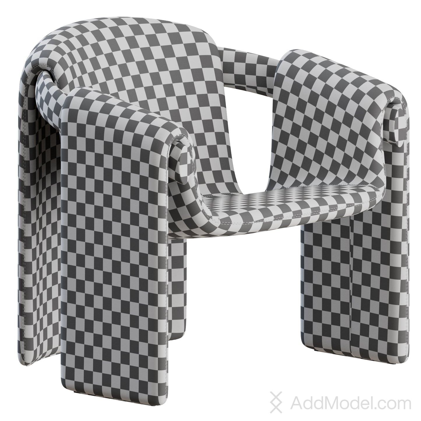 Sari Lounge Armchair By Paolo Castelli 3D Model