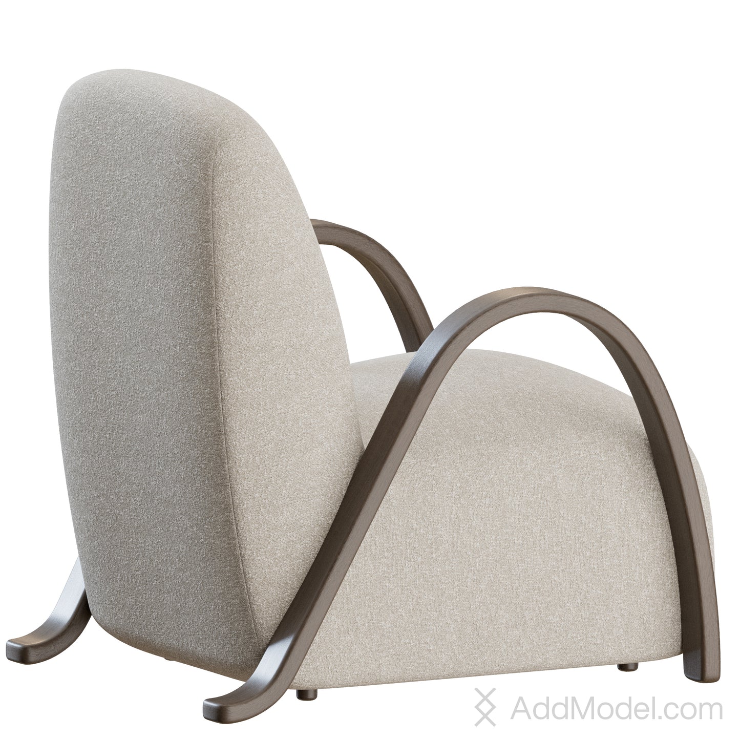 Buur Lounge Chair By Ferm Living 3D Model