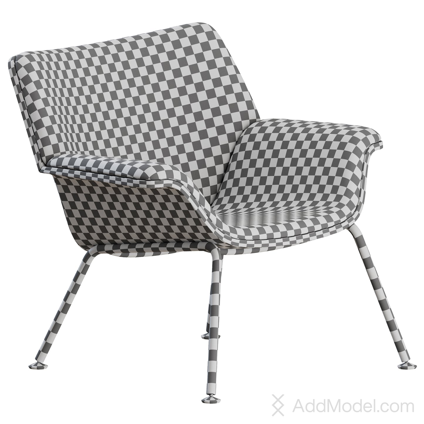 Swoop Plywood Lounge Chair By Herman Miller 3D Model