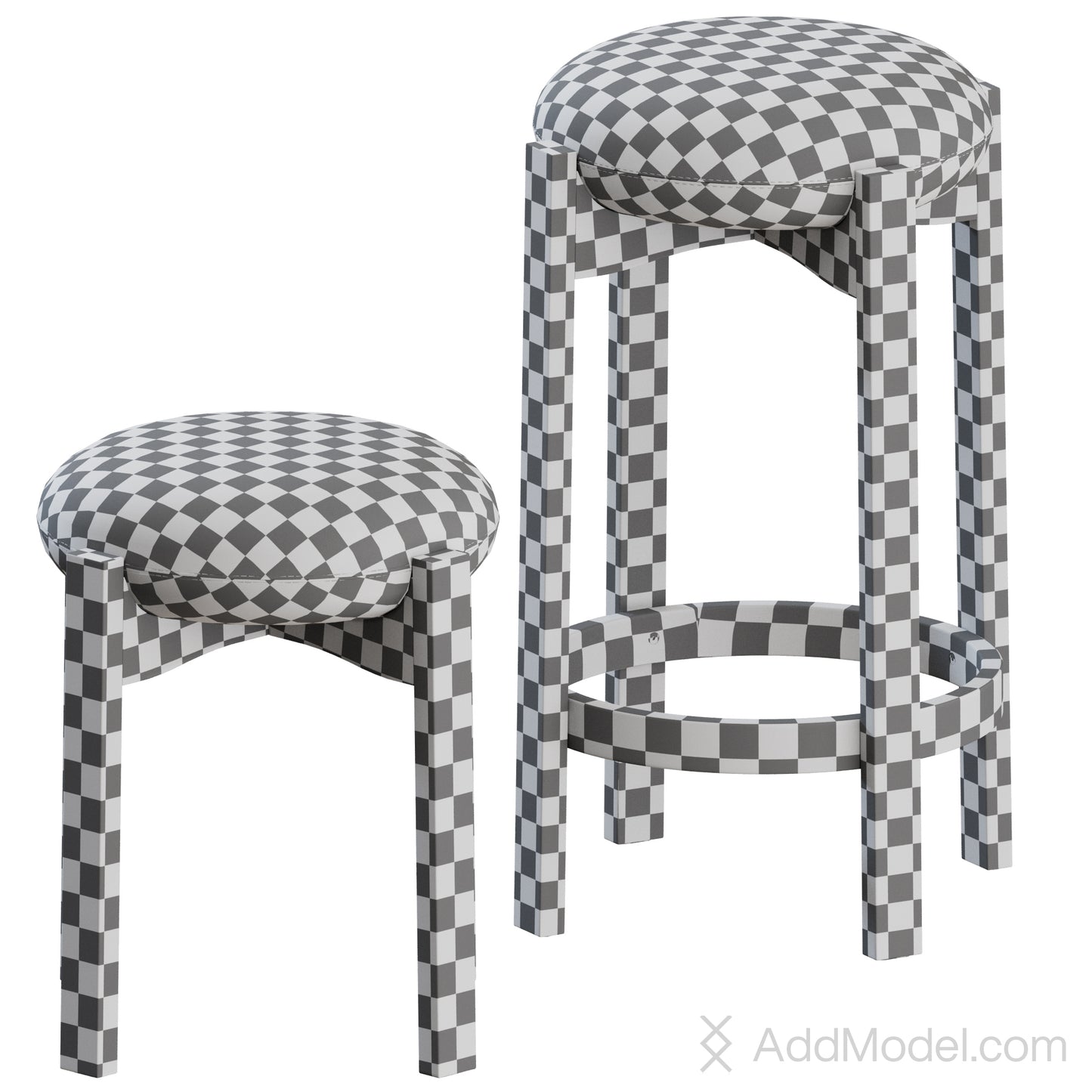 Pioneer Stool By Fredericia 3D Model