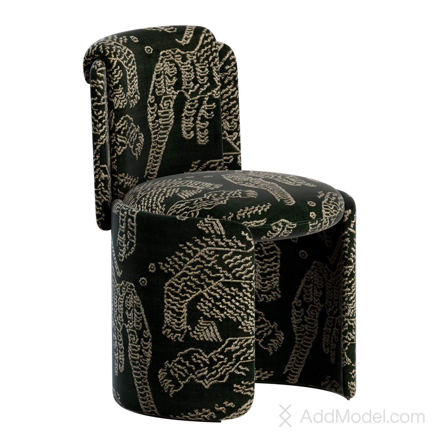 Hug Dining Chair By HC28 3D Model